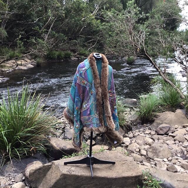 Luxurious Wraps from Kashmir went to the river for a walk I went with her.