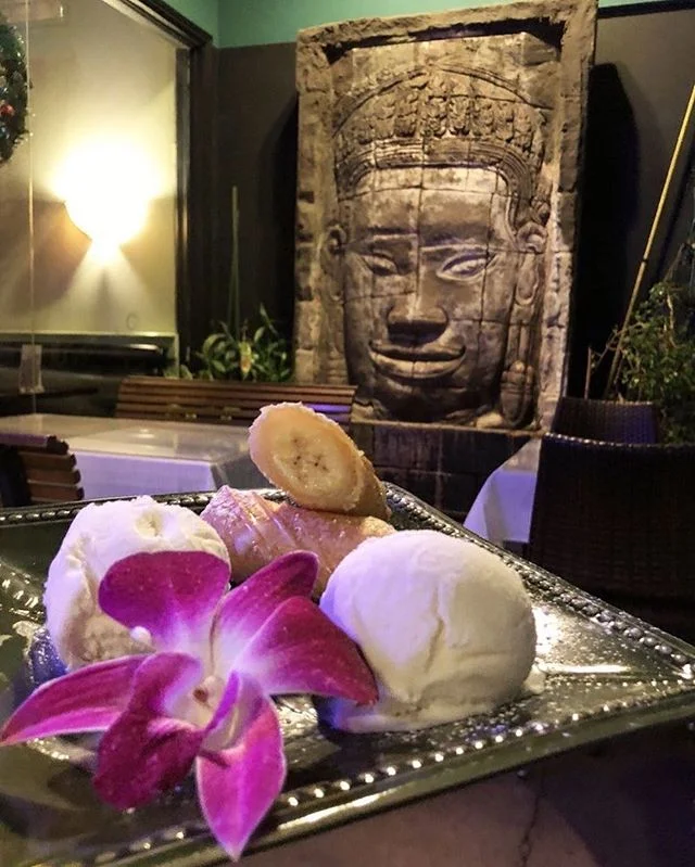 Fried Banana and Coconut Ice Cream | Thaiphoon Restaurant | Visit us at www.thaiphoononline.net