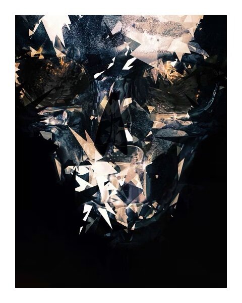 Silver Skull Fine Art Print