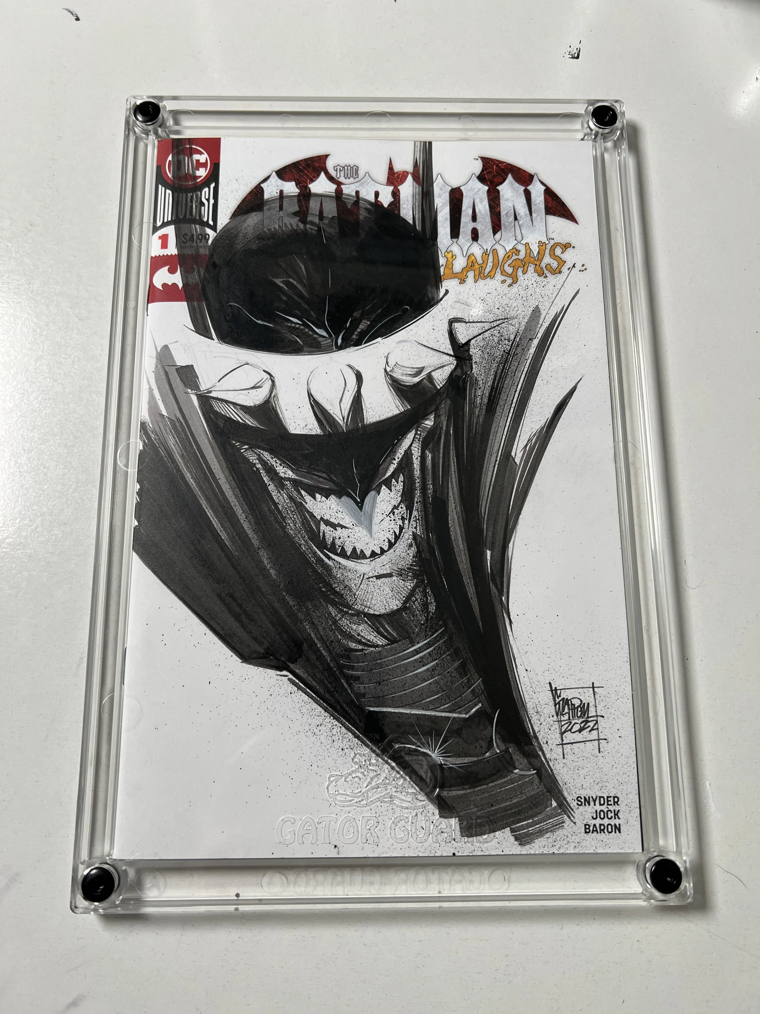 Batman Who Laughs Sketchcover  + GatorGuardComics Case