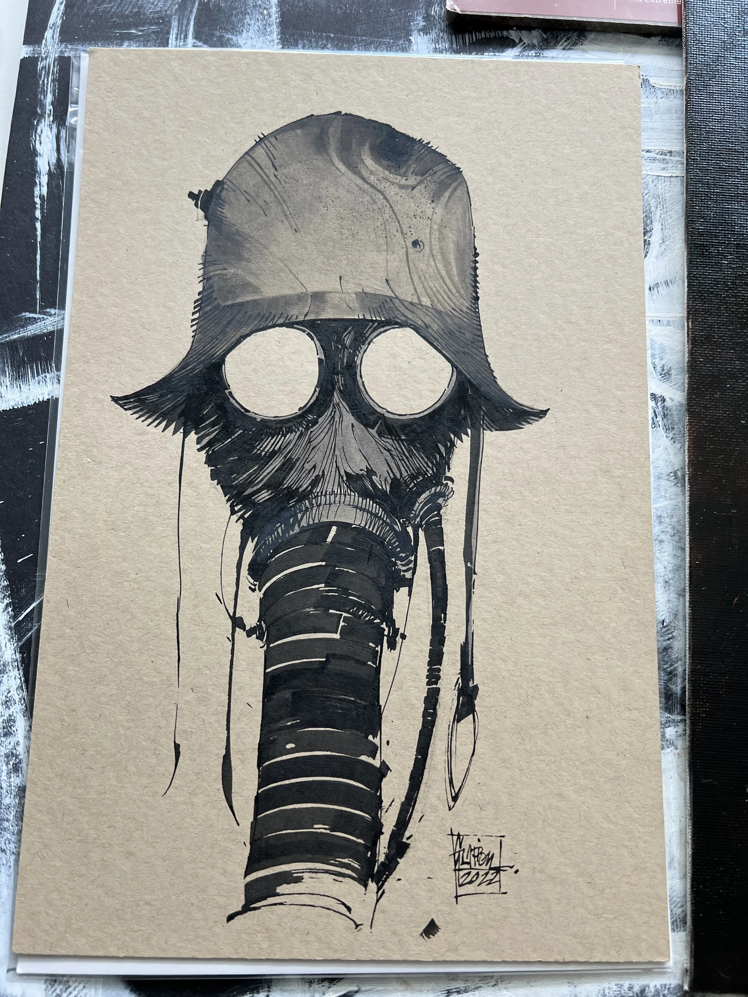 Gasmask Illustration