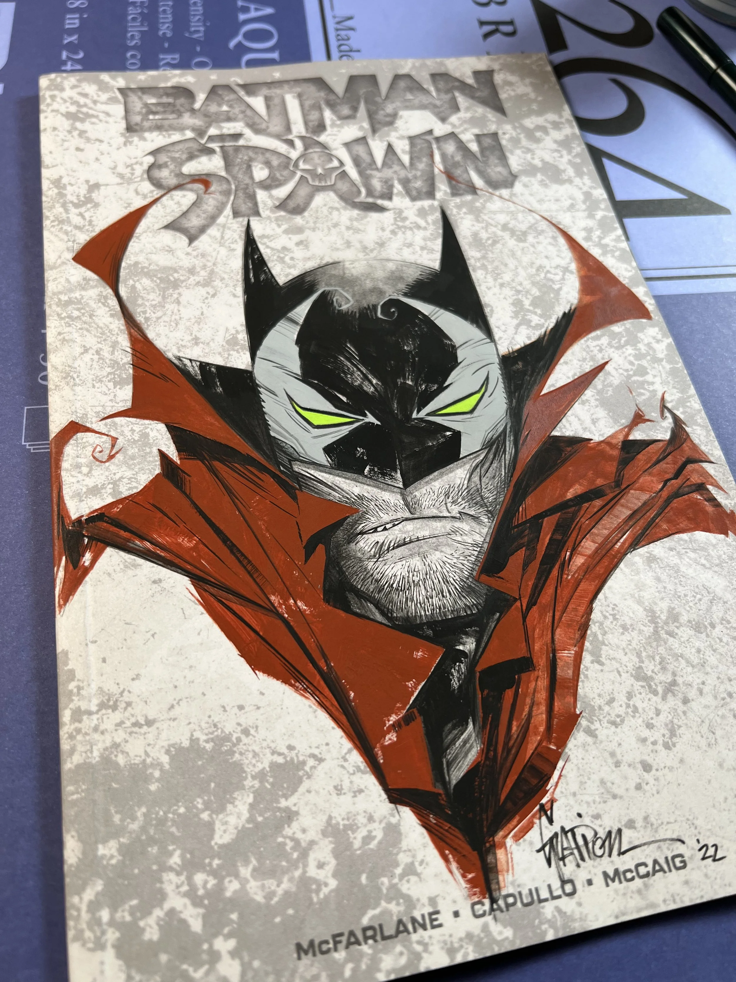 Spawn Batman Sketchcover