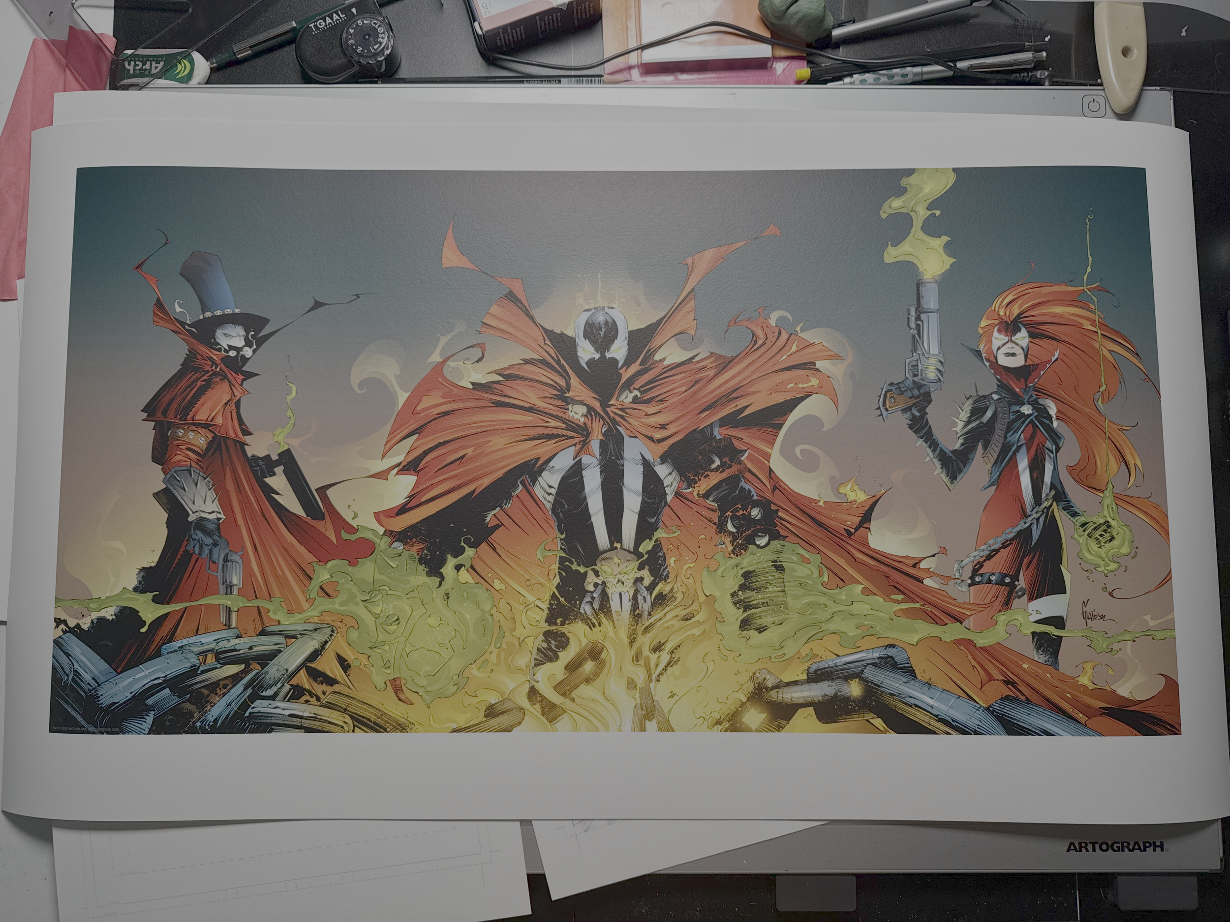 SDCC 2025 Exclusive Spawn Triptych Giclee Print