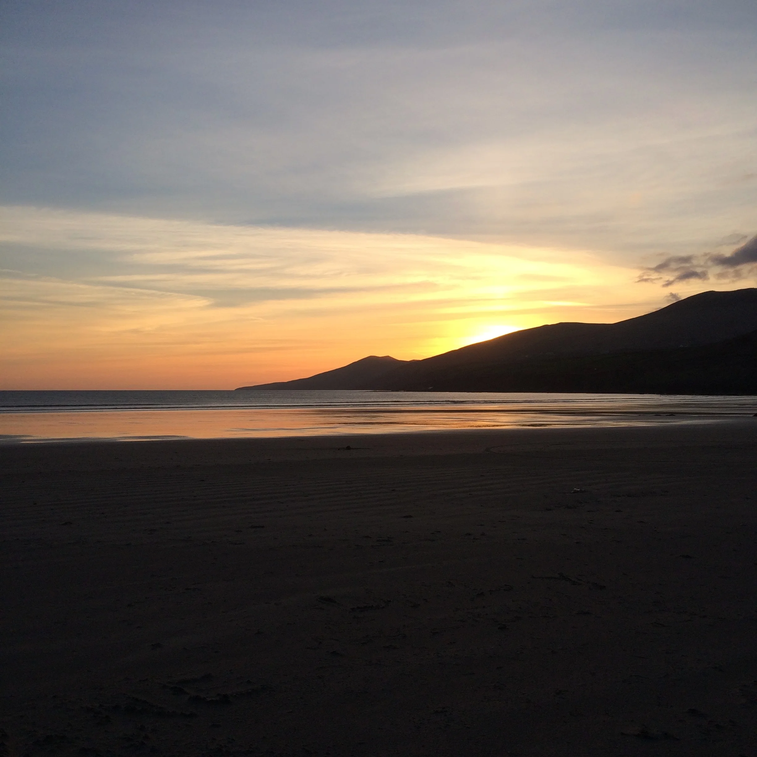 Incredible sunset on arriving on the Dingle Peninsula, Ireland