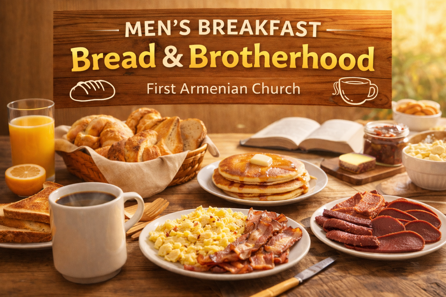 Men’s Breakfast: Bread &amp; Brotherhood | First Armenian Church | March 7