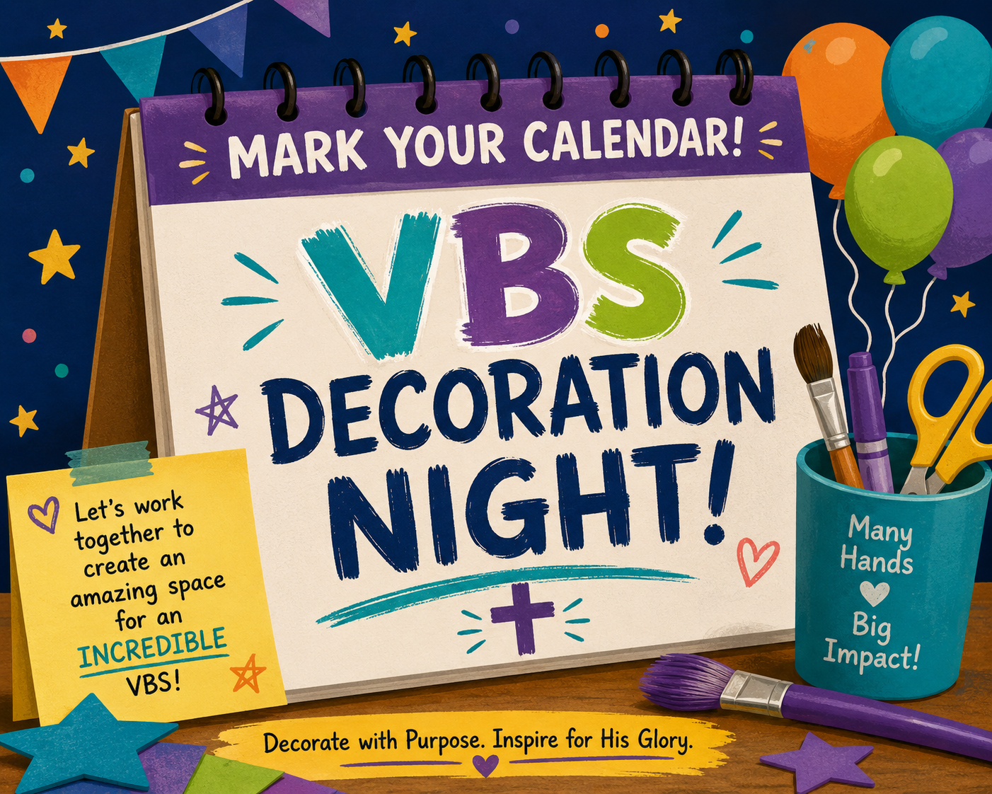 VBS Decoration Night