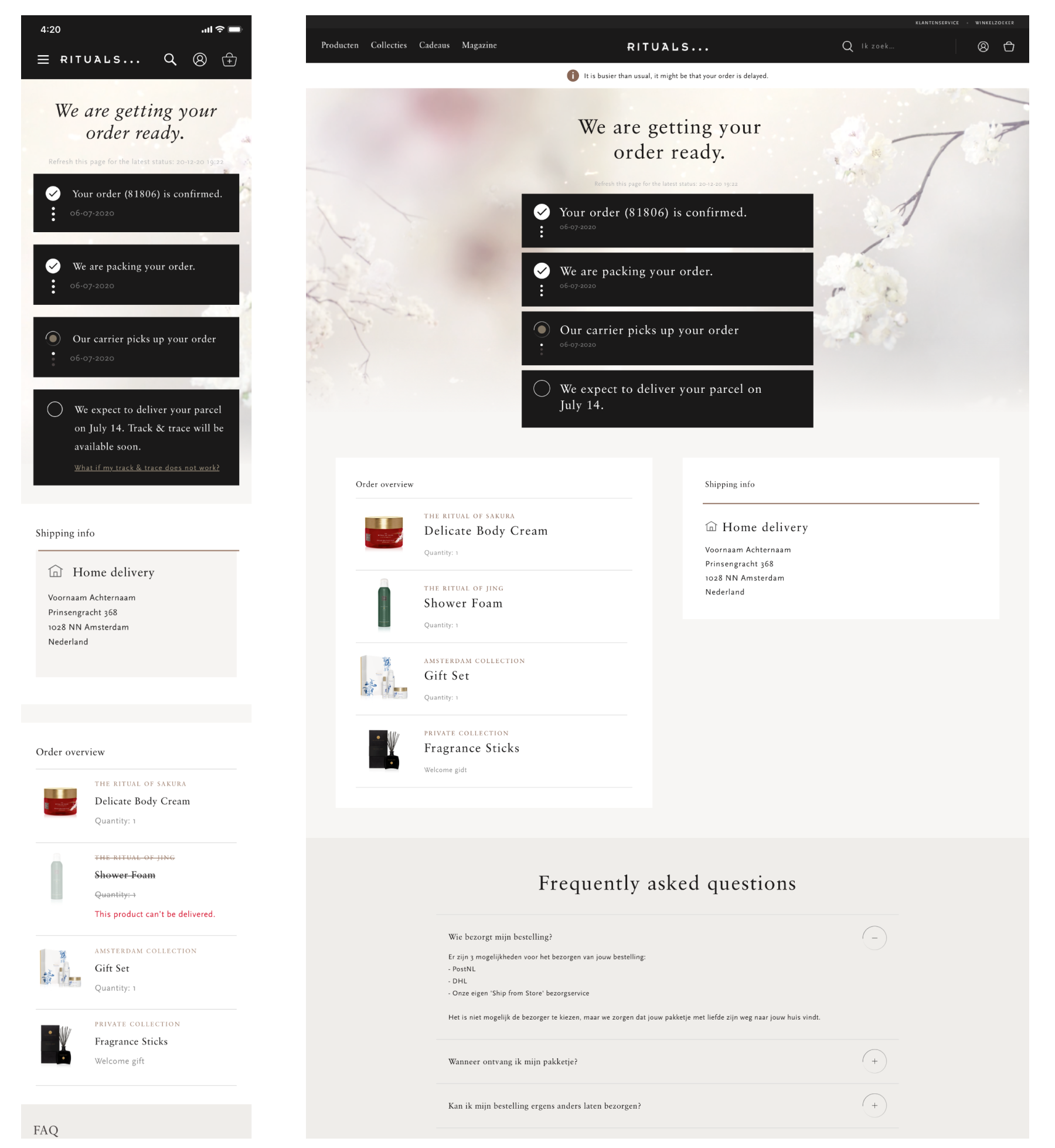 Here is your order (Copy)