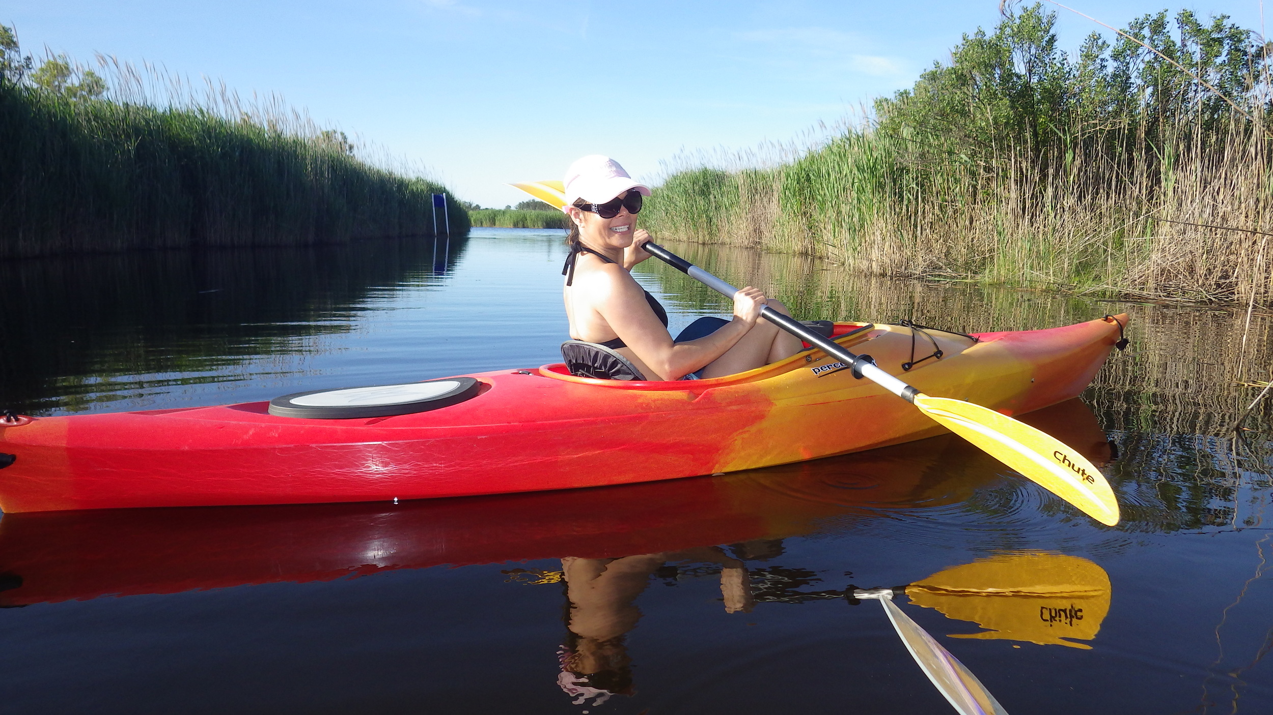 Denise paddling in the Back Bay National Wildlife Refuge ©2016 Images by Design