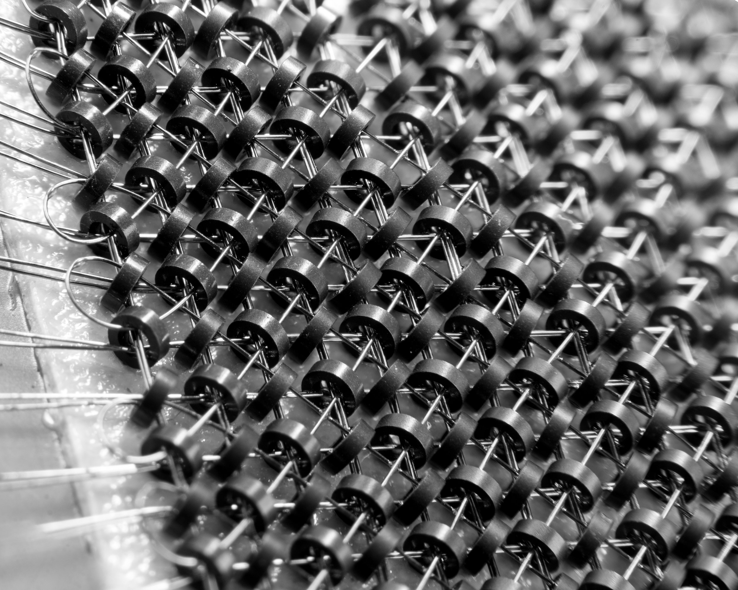 Magnetic core computer memory, commonly used in the early 70's. ©2015 Images by Design