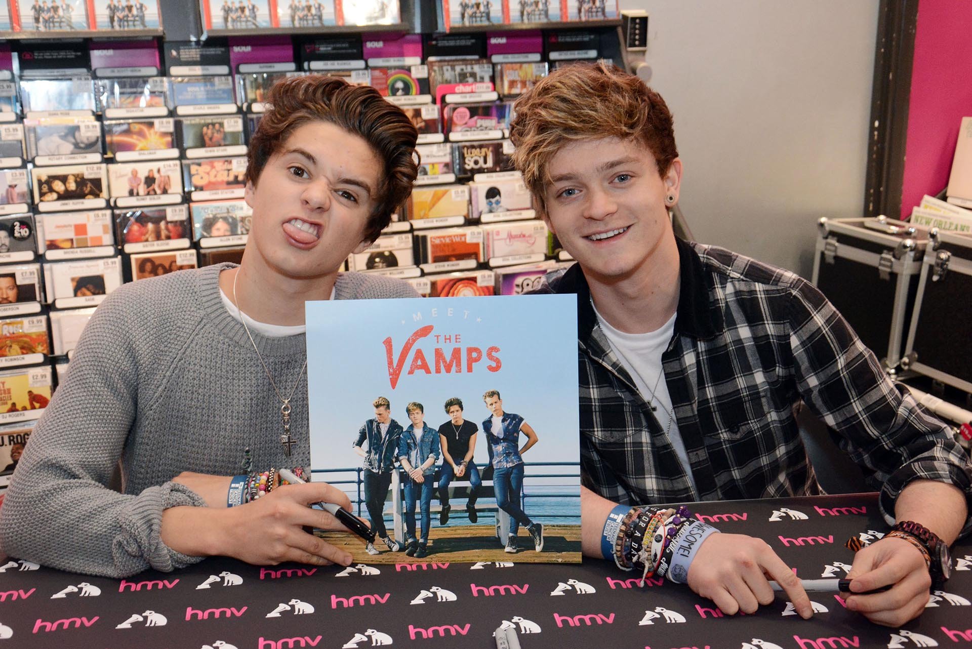 The Vamps signing in HMV, Reading.