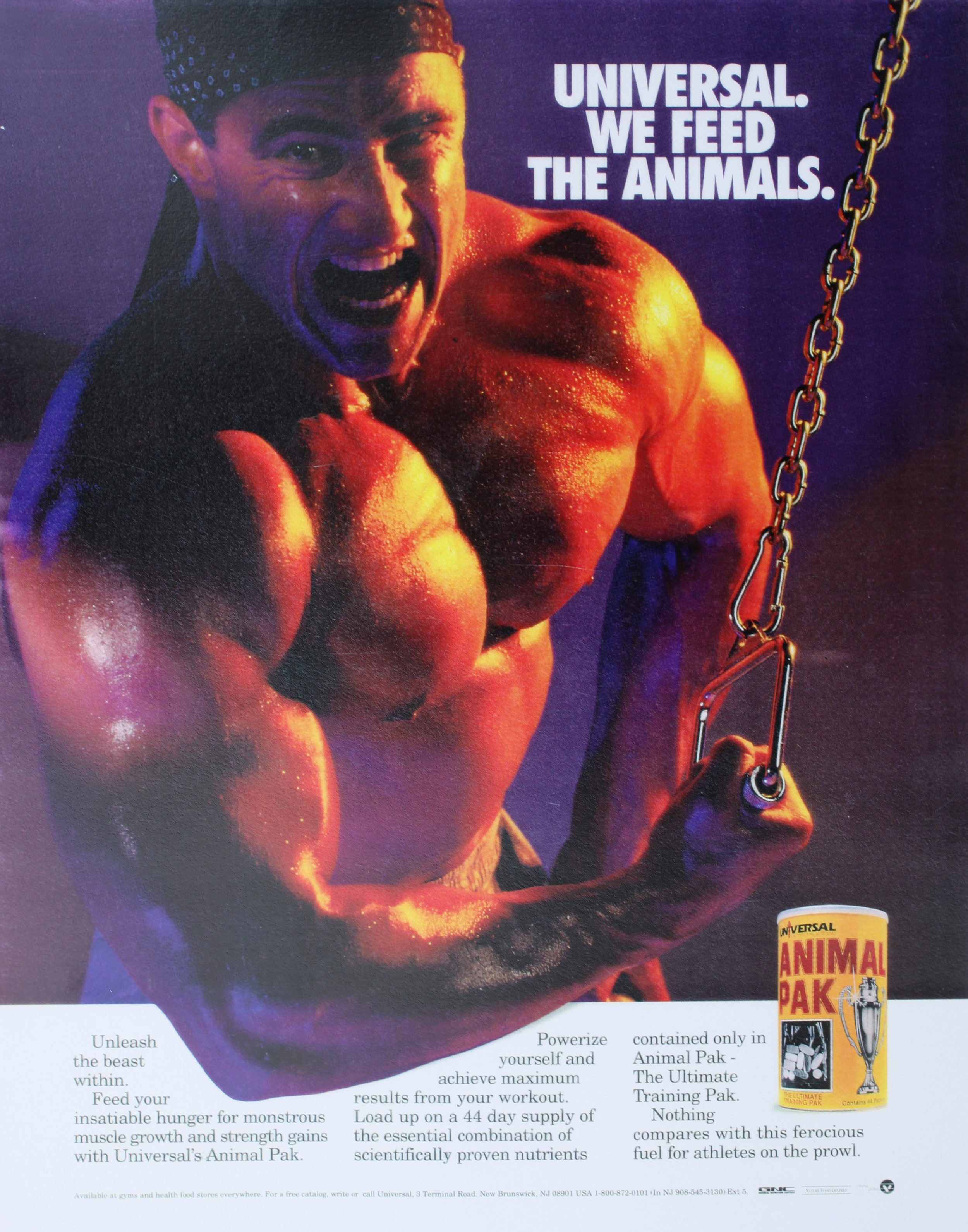musclehead magazine print ad
