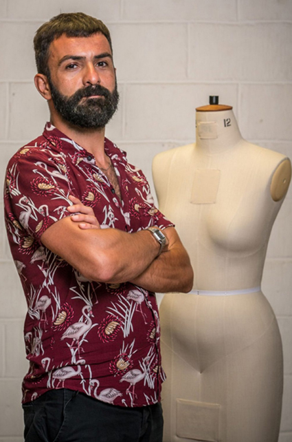 Riccardo Riccardo is 37, lives in London, and is a Graphic Designer. Having grown up in Italy, the sewing machine was a firm fixture with his mother creating her own designs. He loves up-cycling second hand garments and his proudest sew was a bomber jacket made from an old sofa! Follow him on Instagram – @rifallo