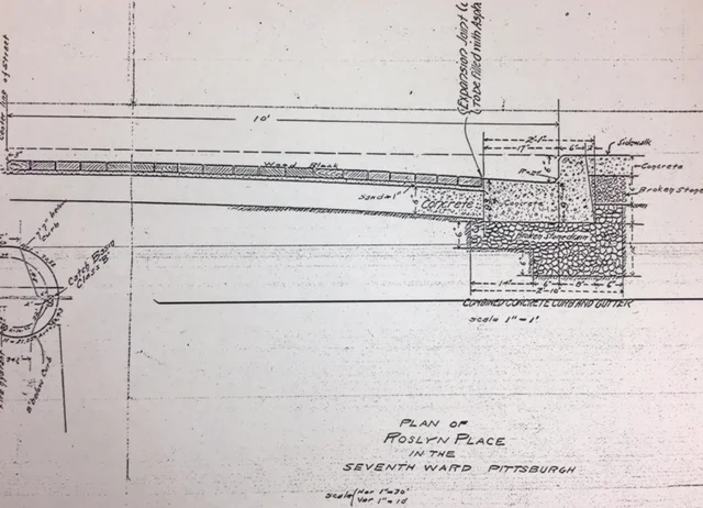 Thomas Rodd's Original 1913 Schematic for Roslyn Place.