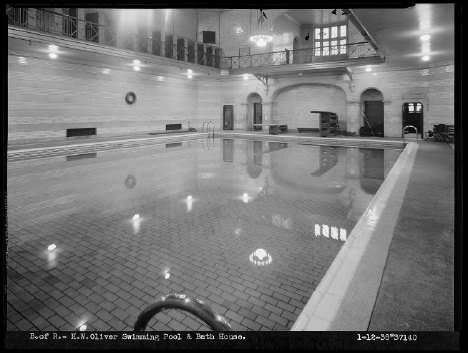 Oliver Bath House, January 12th, 1938.