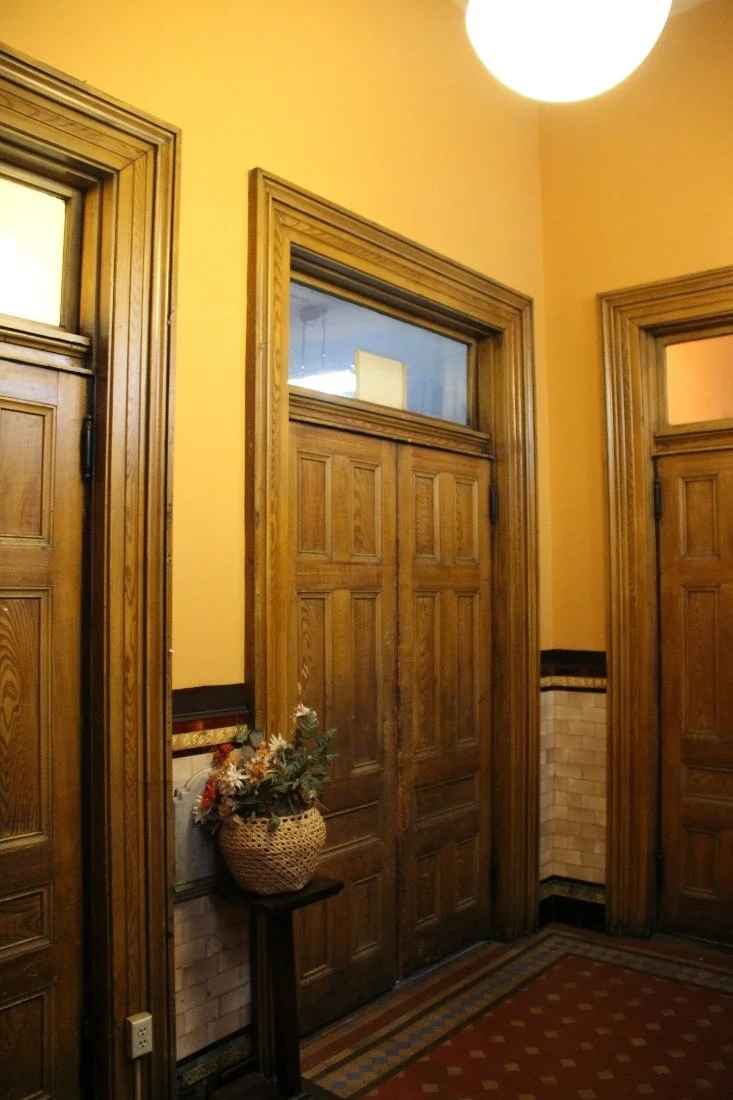 35 View southwest in central section of narthex (1st floor).jpg