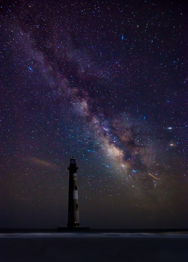 Morris Island Lighthouse under the Milky Way