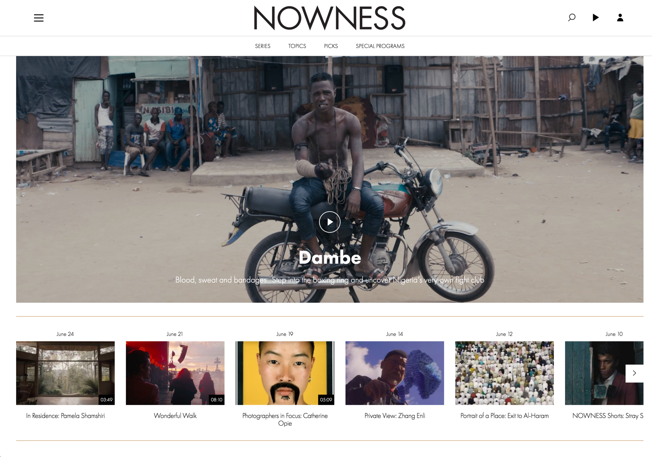 Nowness Dambe Premiere.png