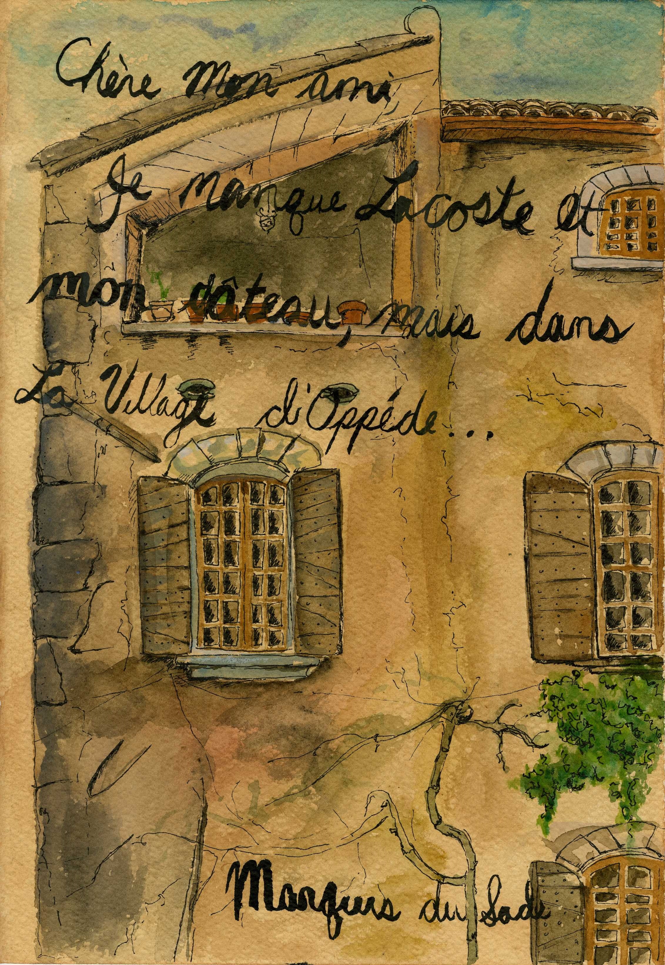 Marquis du Sade Letter