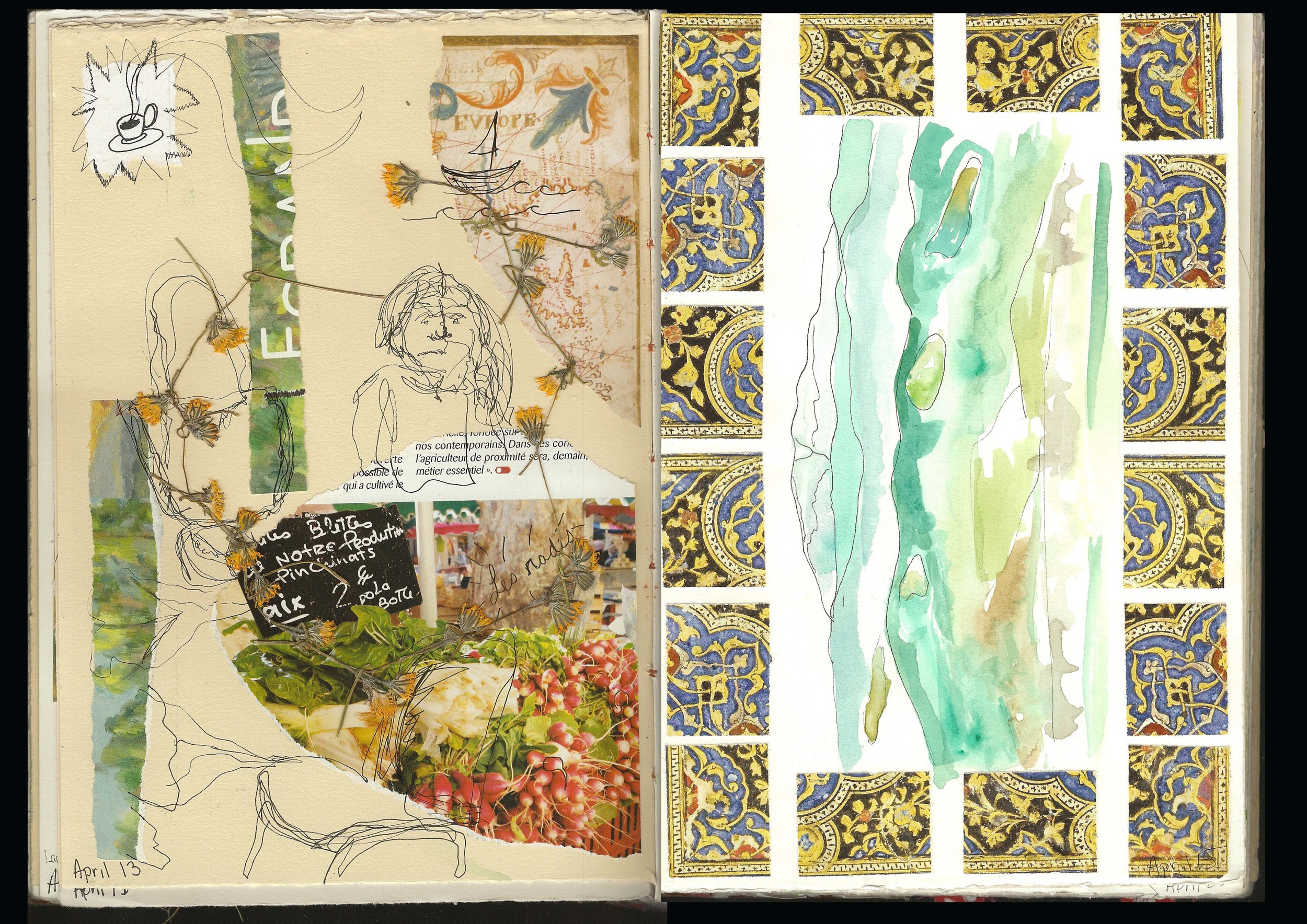 Mountain Tops Sketch Book Pages