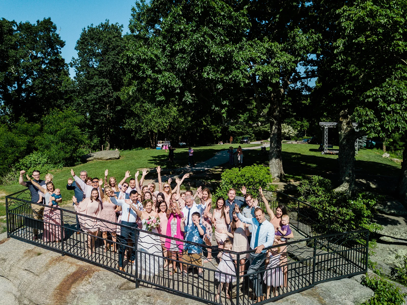Gotta love a good group drone shot!