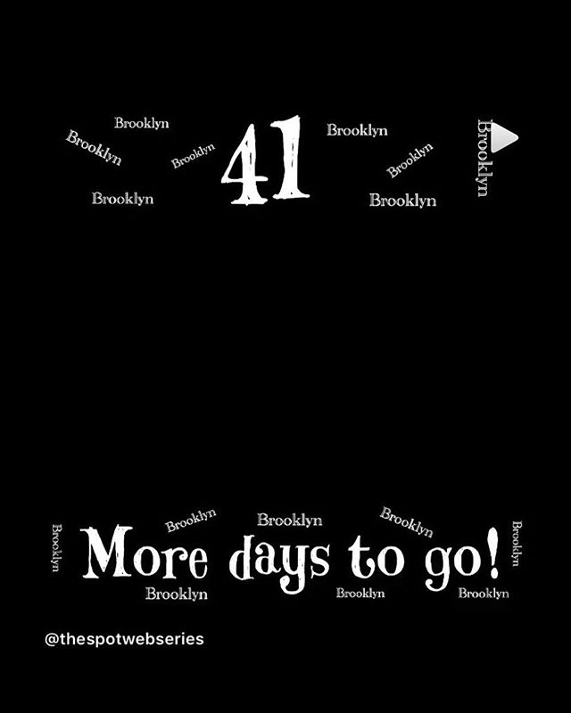 41 more days left before @thespotwebseries airs!!! This is a must watch! #thespotwebseries