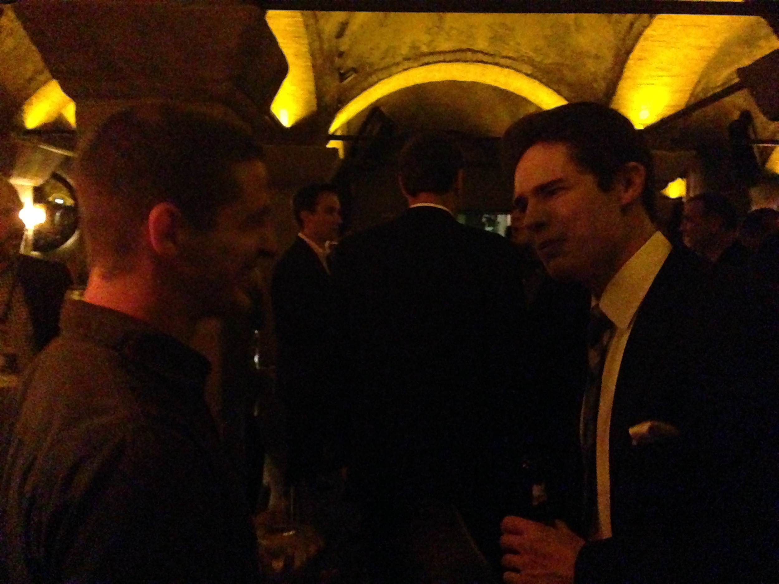 Charlie Grimille talking to Reese Mishler (Houser). Whoa.