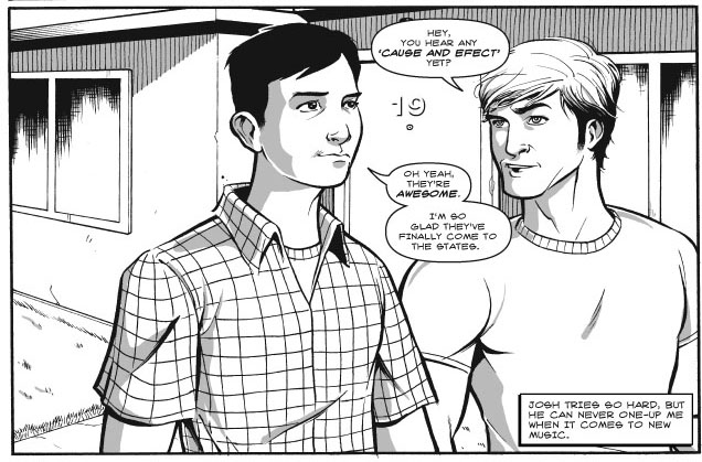 Panel from the unpublished comic book version of The Two Hundred Fifth. Art by Alan Michael Pules and Brock Heasley. 
