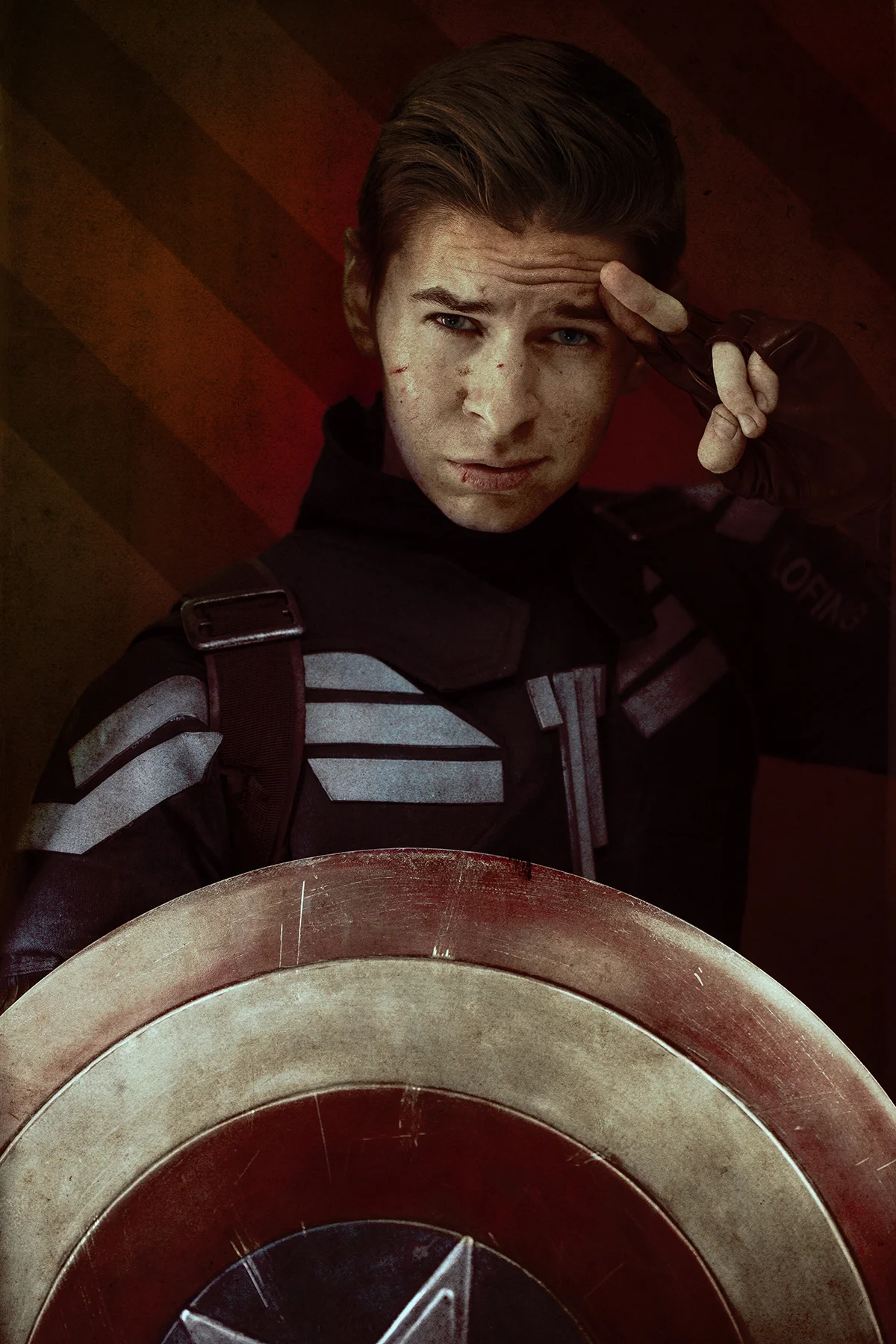 “Captain Tremendum” - Cosplay Model: Chris Lofing | Photography by: Cody Allred | Wardrobe by: Rob Vargas | Design by: Tremendum Pictures