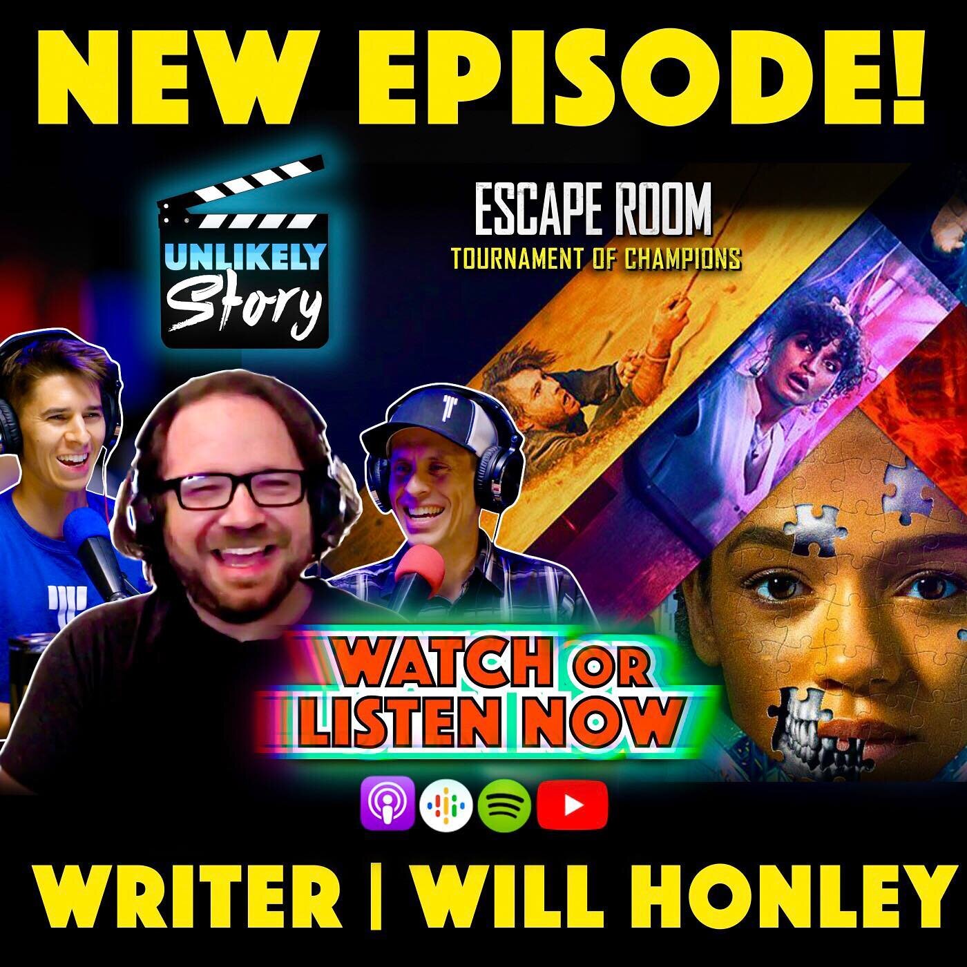 LIVE NOW! 👀🎙 *Links in Bio* Check out our chat with @escaperoom 2 #writer Will Honley! #tournamentofchampions is in theaters now! 
.
.
.
.
.

#filmmaking #film #filmmaker #director #bts #behindthescenes #makingof #setlife #camera #filmmakersonlyblo