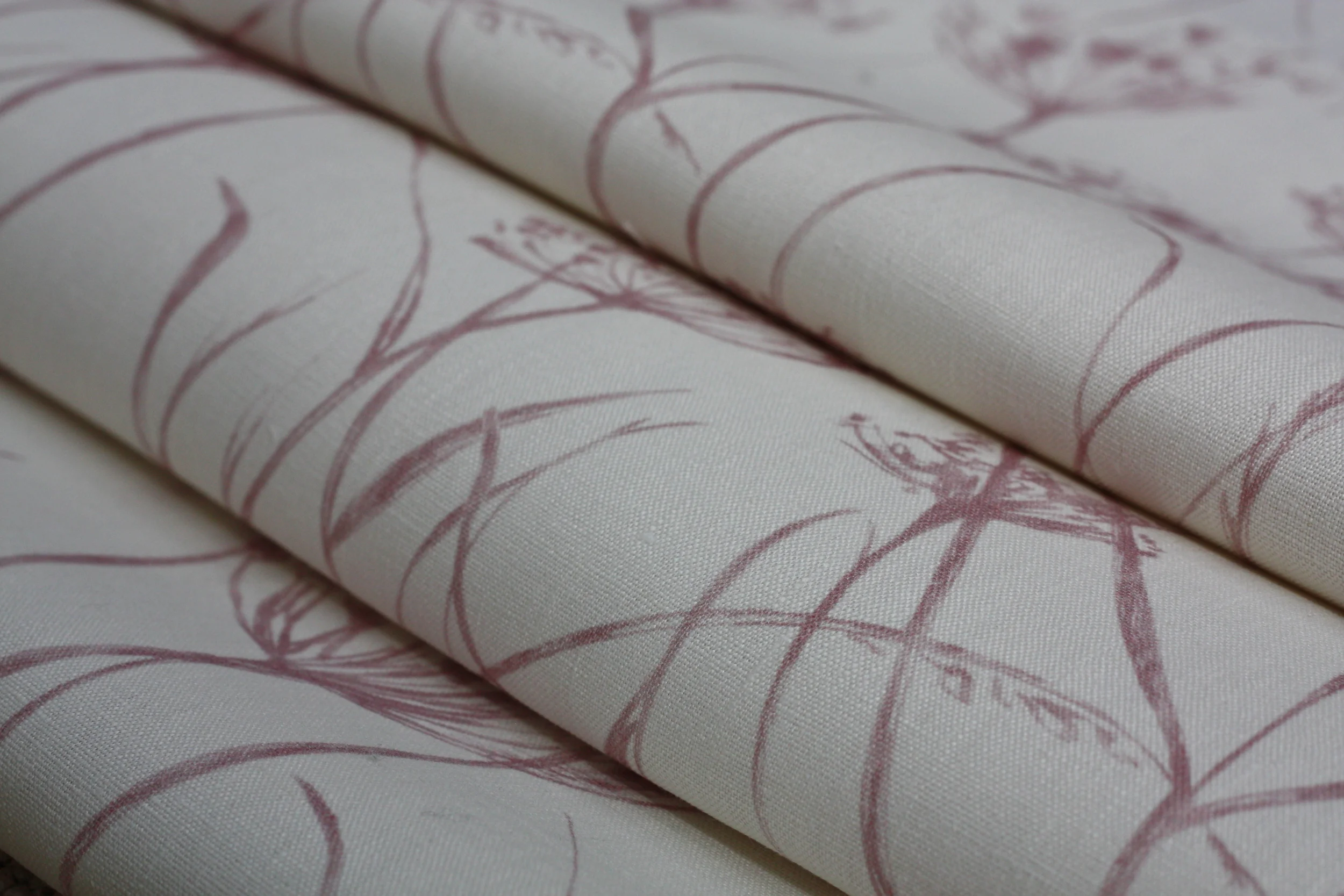 Putsborough Cowparsley Petal Pink Fabric for blinds