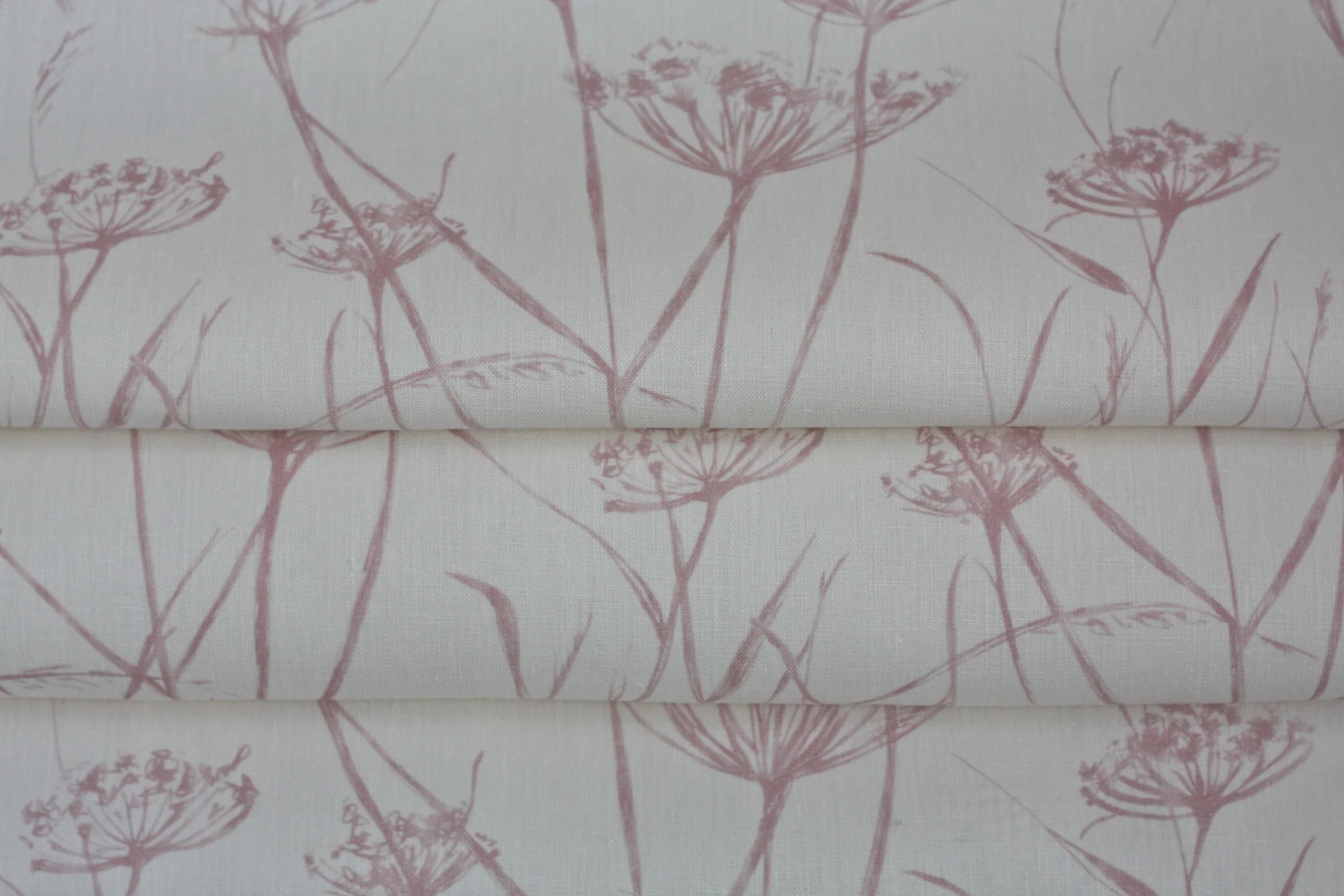 Putsborough Cowparsley Petal Pink Roman Blind