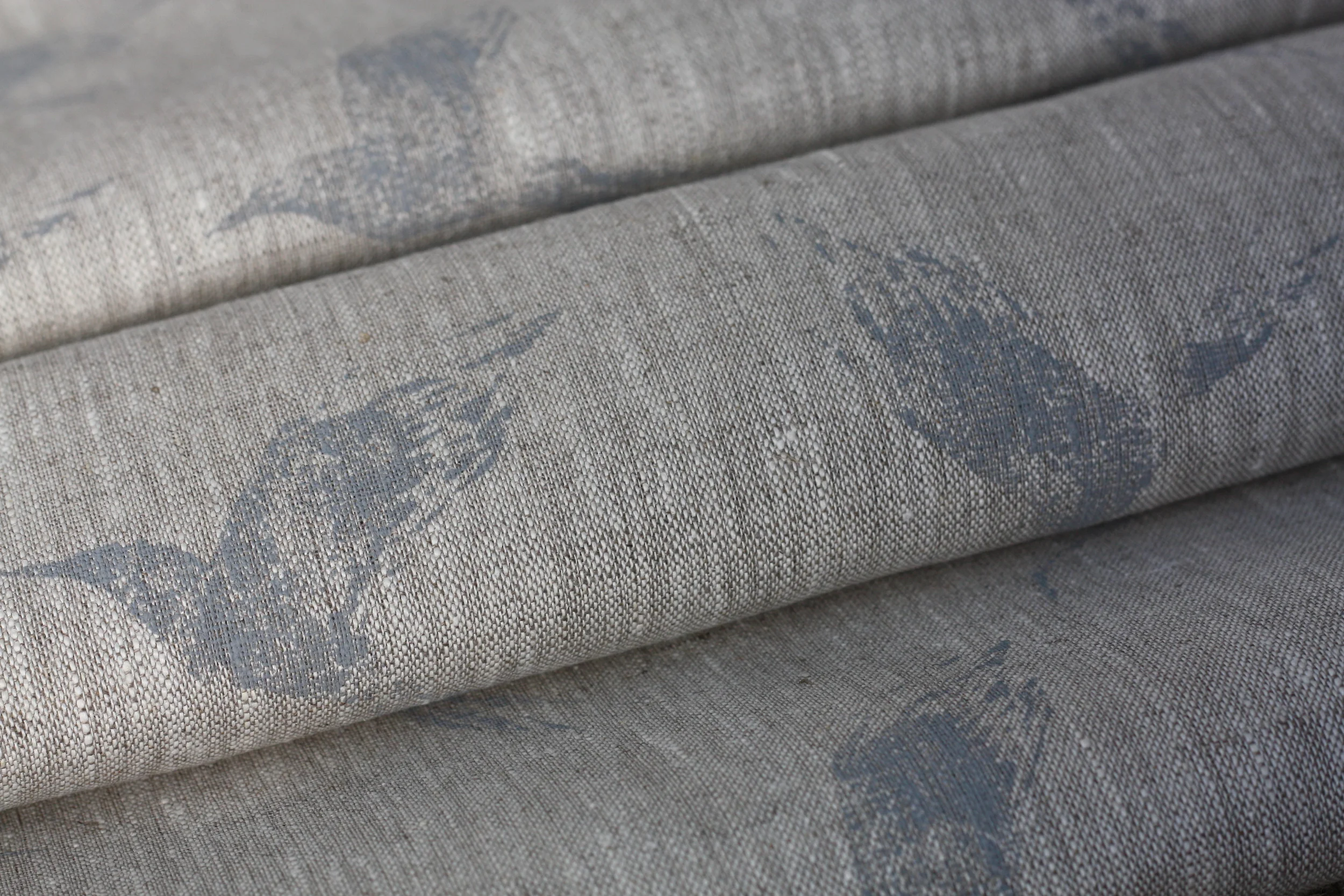 Bollin Bird Dew Linen Fabric