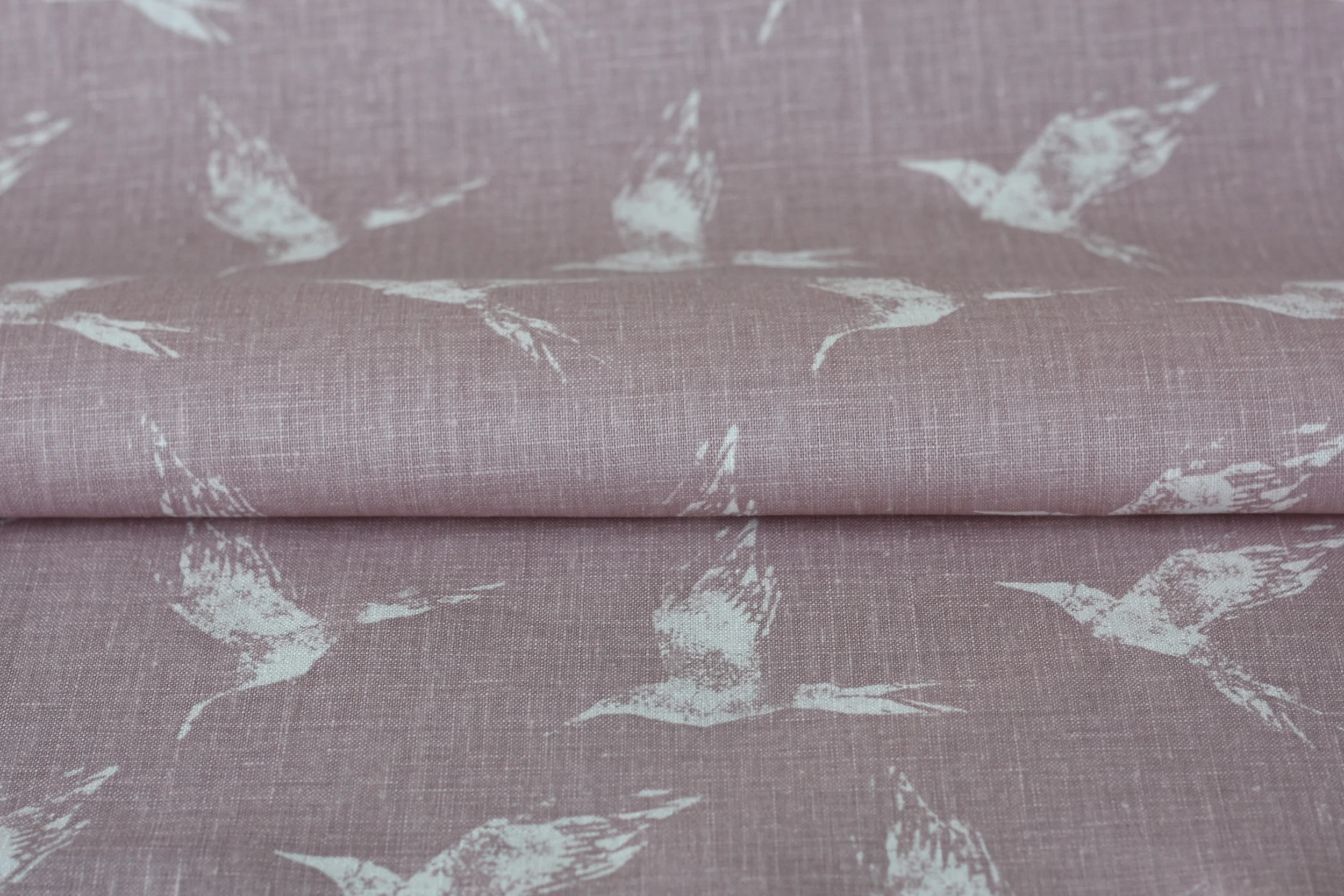 BOLLIN BIRD IN PETAL PINK LINEN