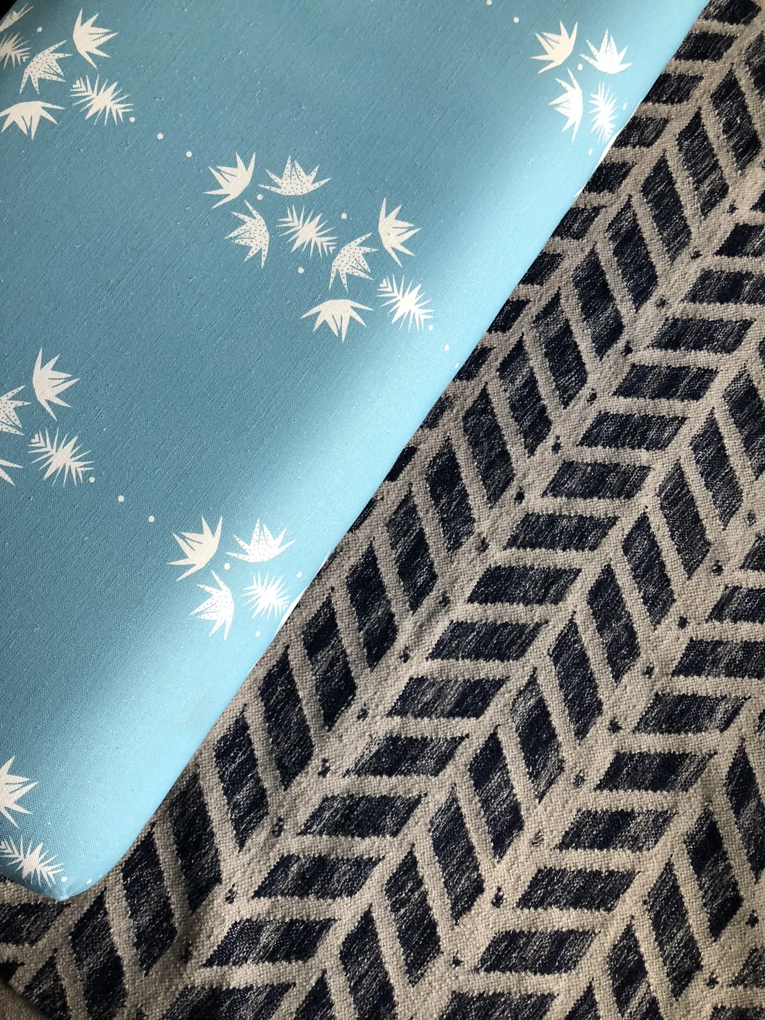 NORDIC TRAIL FOOTSTOOL IN MED FABRIC