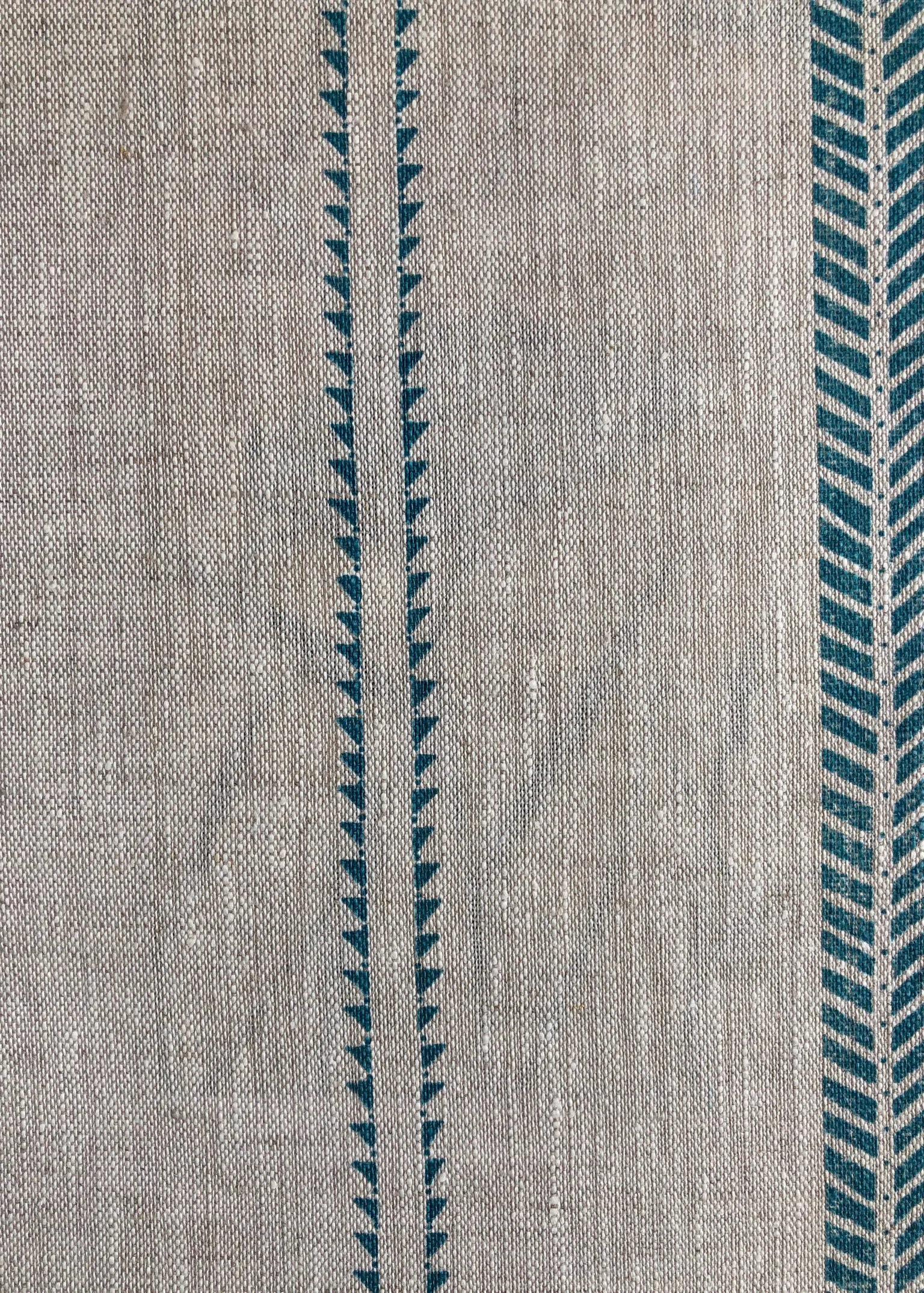 Slade Stripe Teal Natural