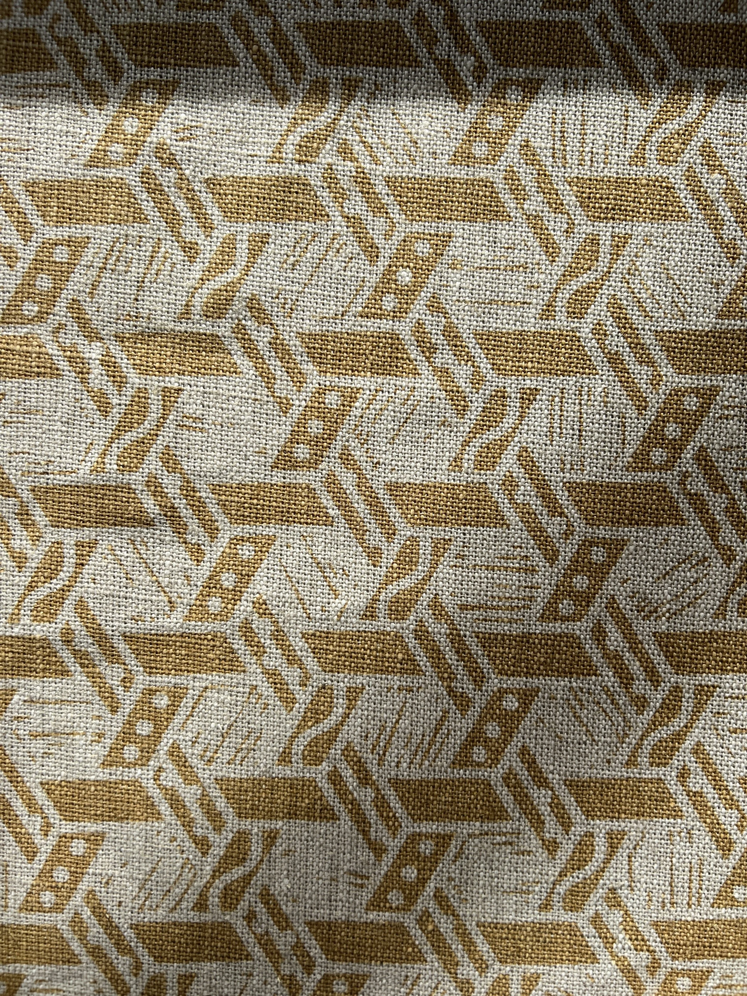 Malla Antique Ochre Linen Swatch