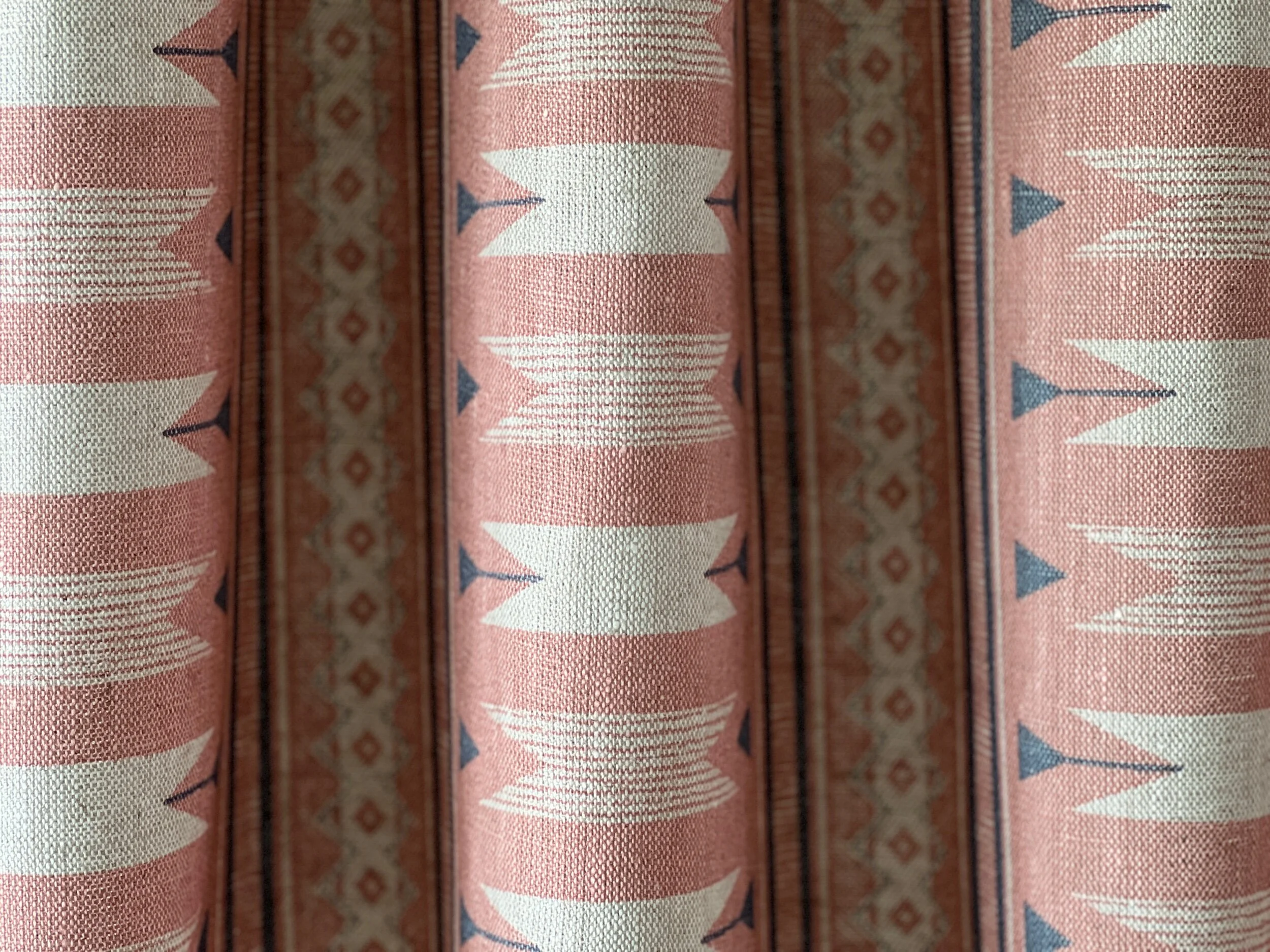 Roca Molinos Terracotta Linen Curtain