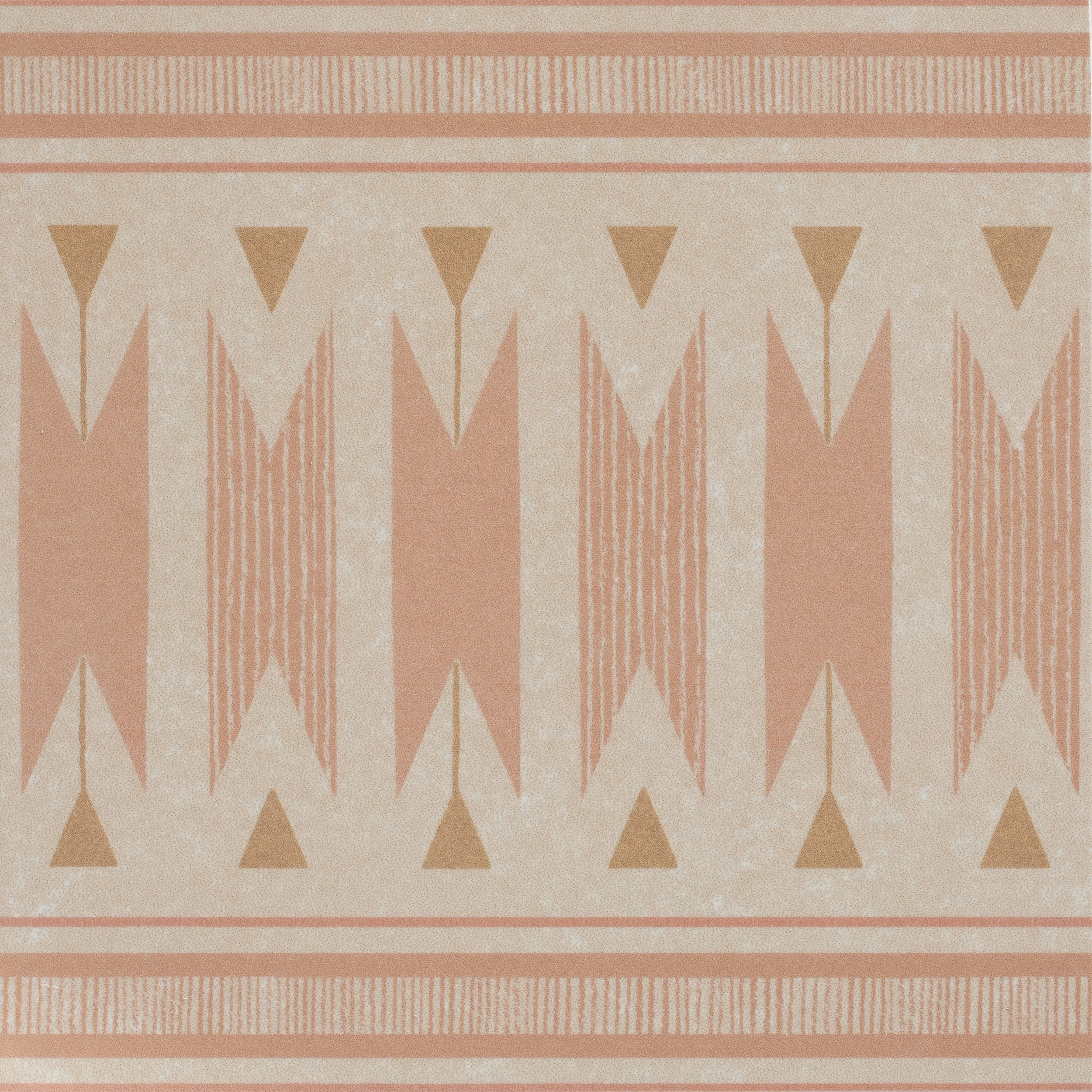 Aventuras Porcelain Ziggy Border Terracotta