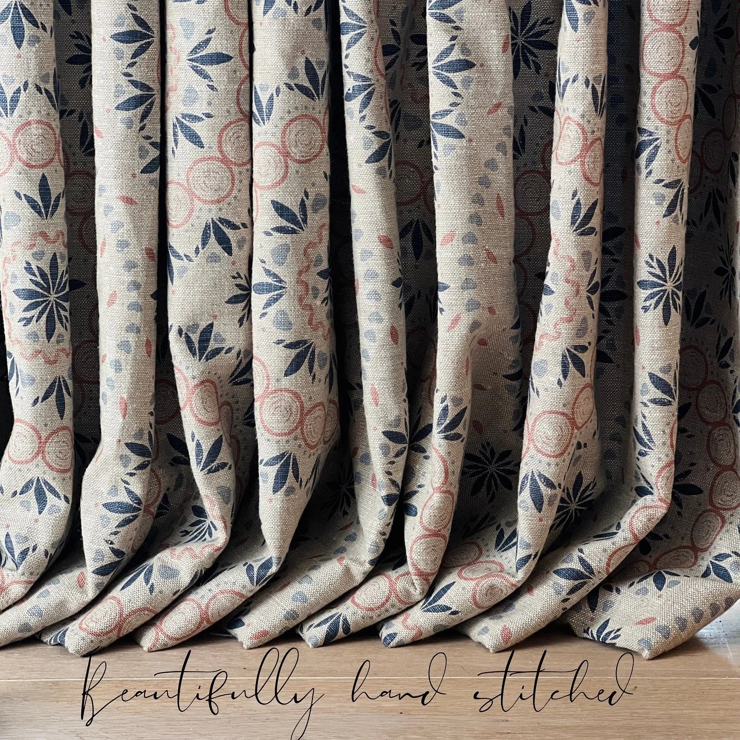 We are really pleased that our bespoke curtain making service is proving so popular.  Our makers work to the highest standards, with hand sewn hems and mitered, weighted corners.  Made is any of our fabrics, in any style and you can opt for a super s