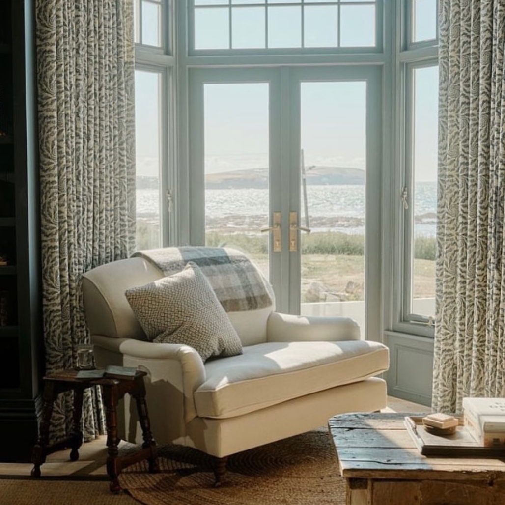 Whirlwind Aqua Curtains