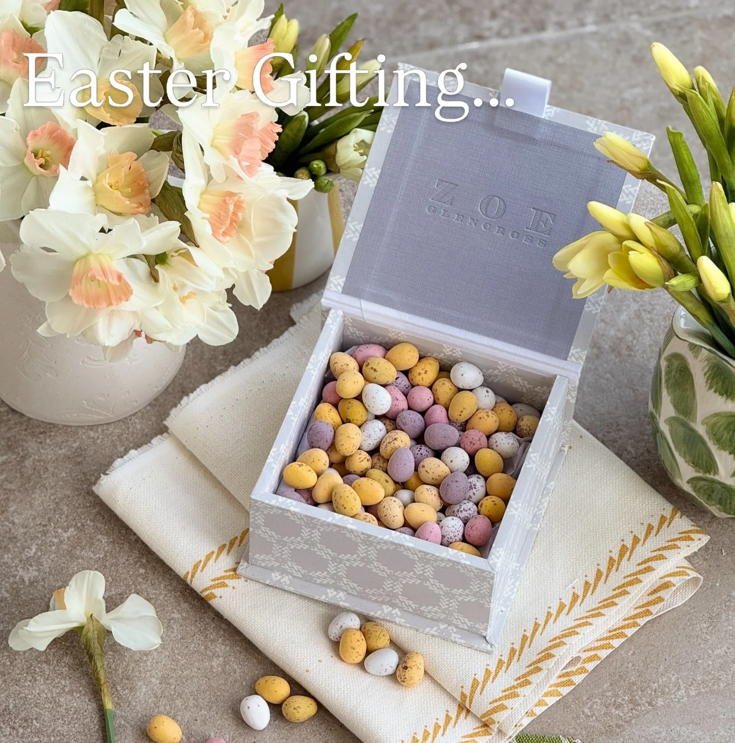 A little Easter gifting&hellip;

Our pretty keepsake boxes, covered in our honeycomb wallpaper, are perfect for storing jewellery and nick-backs.  They&rsquo;re also a great little secret place to keep your stash of Easter eggs.  Available to order o