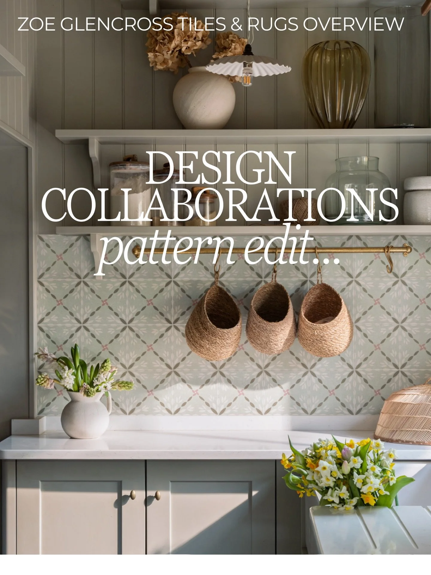 Working on design collaborations has certainly been a highlight of our brand journey.  We recently partnered with @capietra and @coralandhive to create two beautiful collections of tiles and rugs in our fabric designs which work so beautifully in des