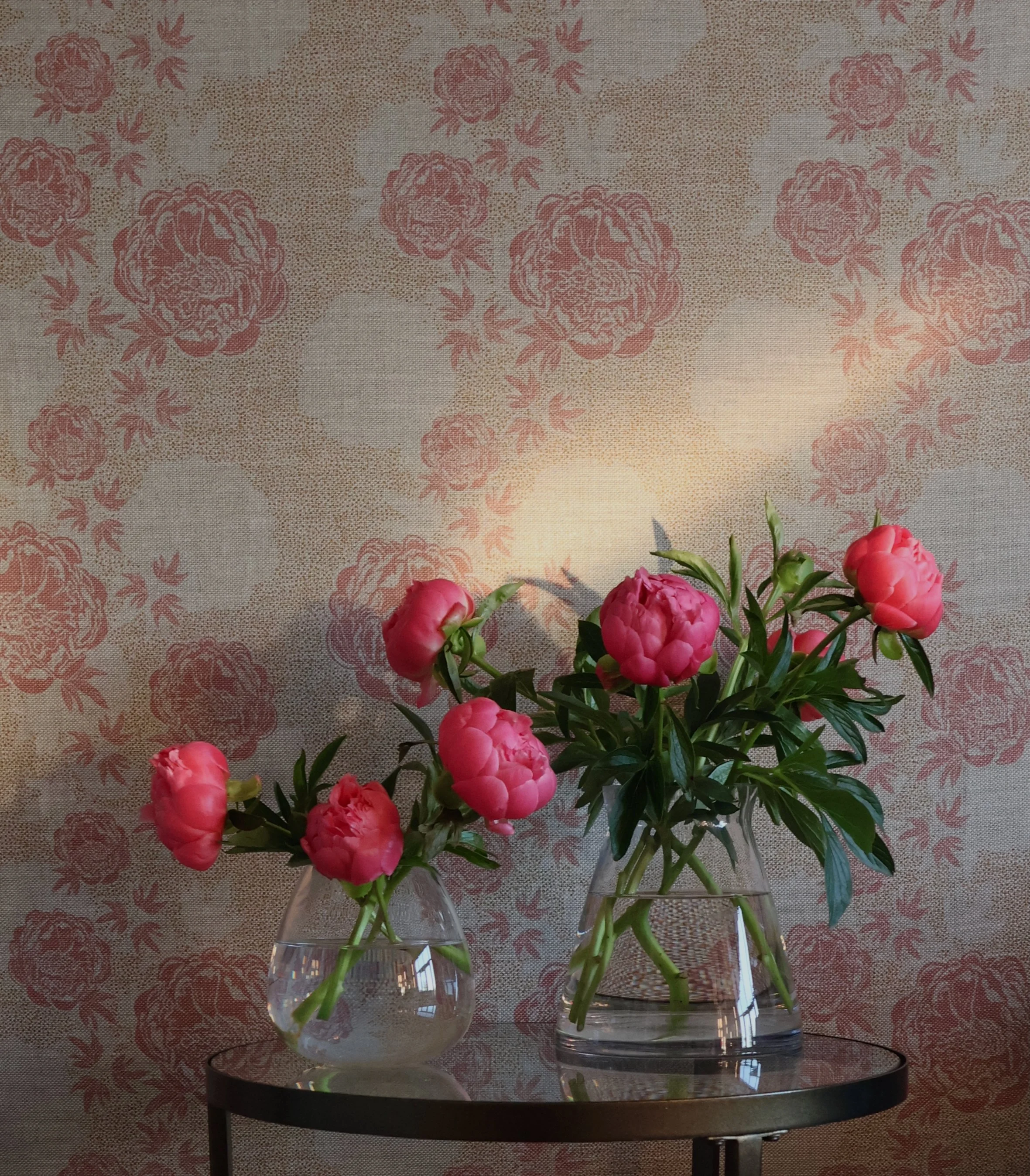 Peony Echo Terracotta and Ochre Fabric