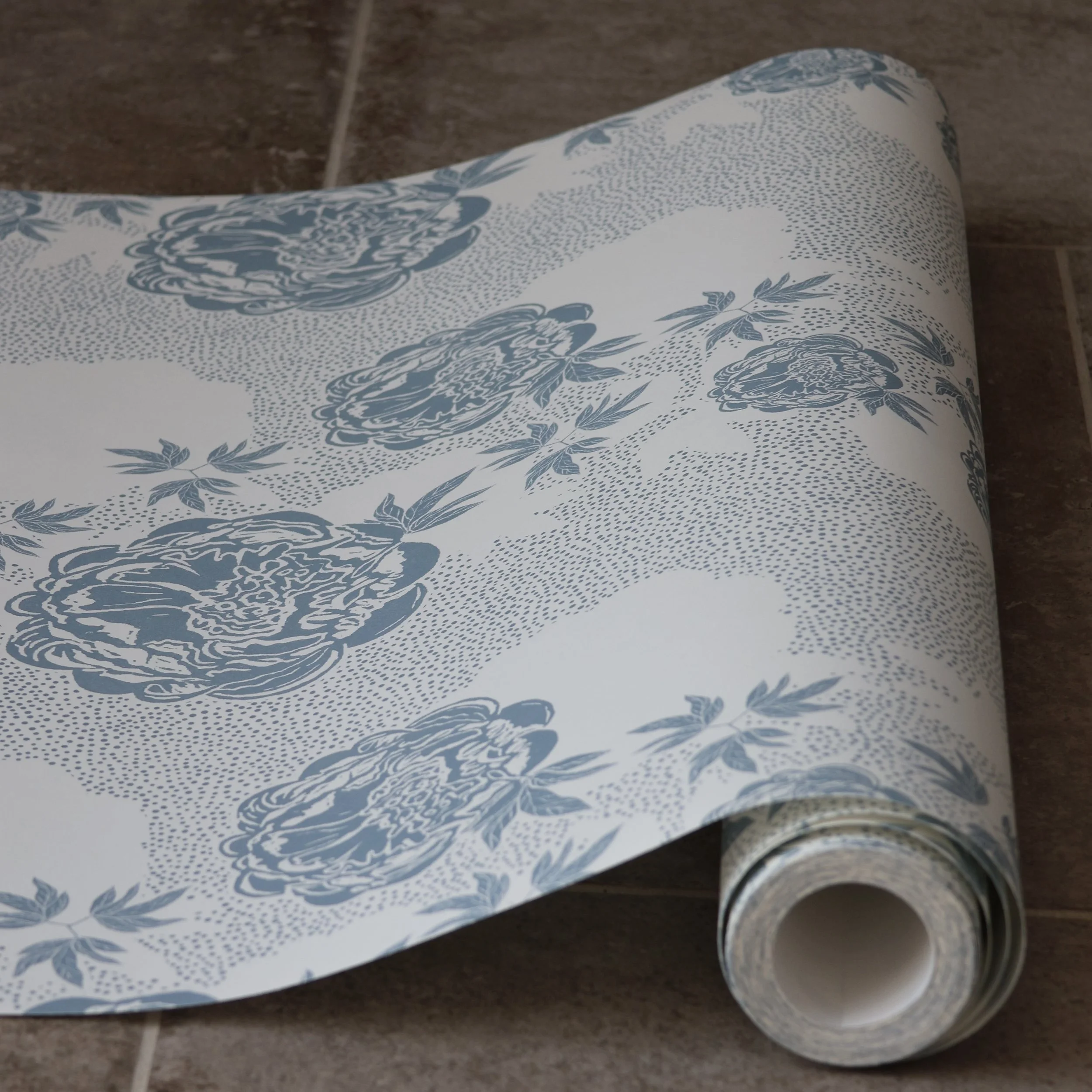 Peony Echo Wallpaper Ocean Roll 