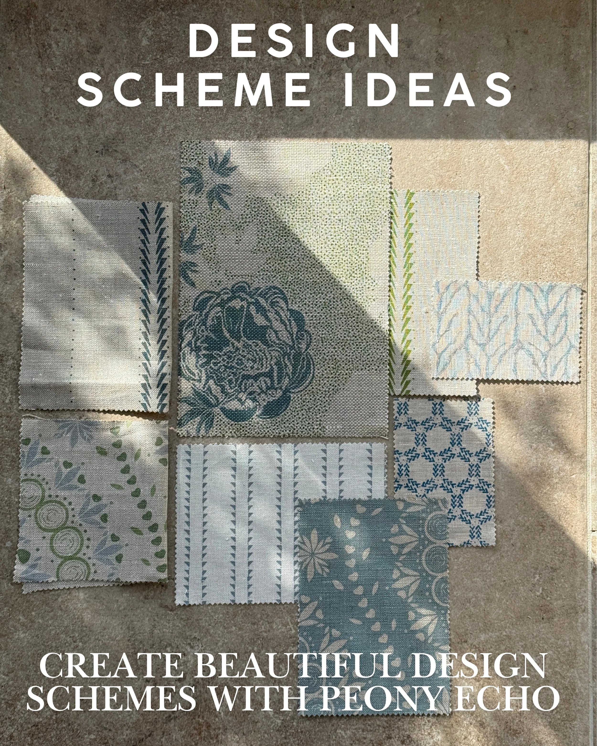 How to Scheme with our NEW Peony Echo Fabric