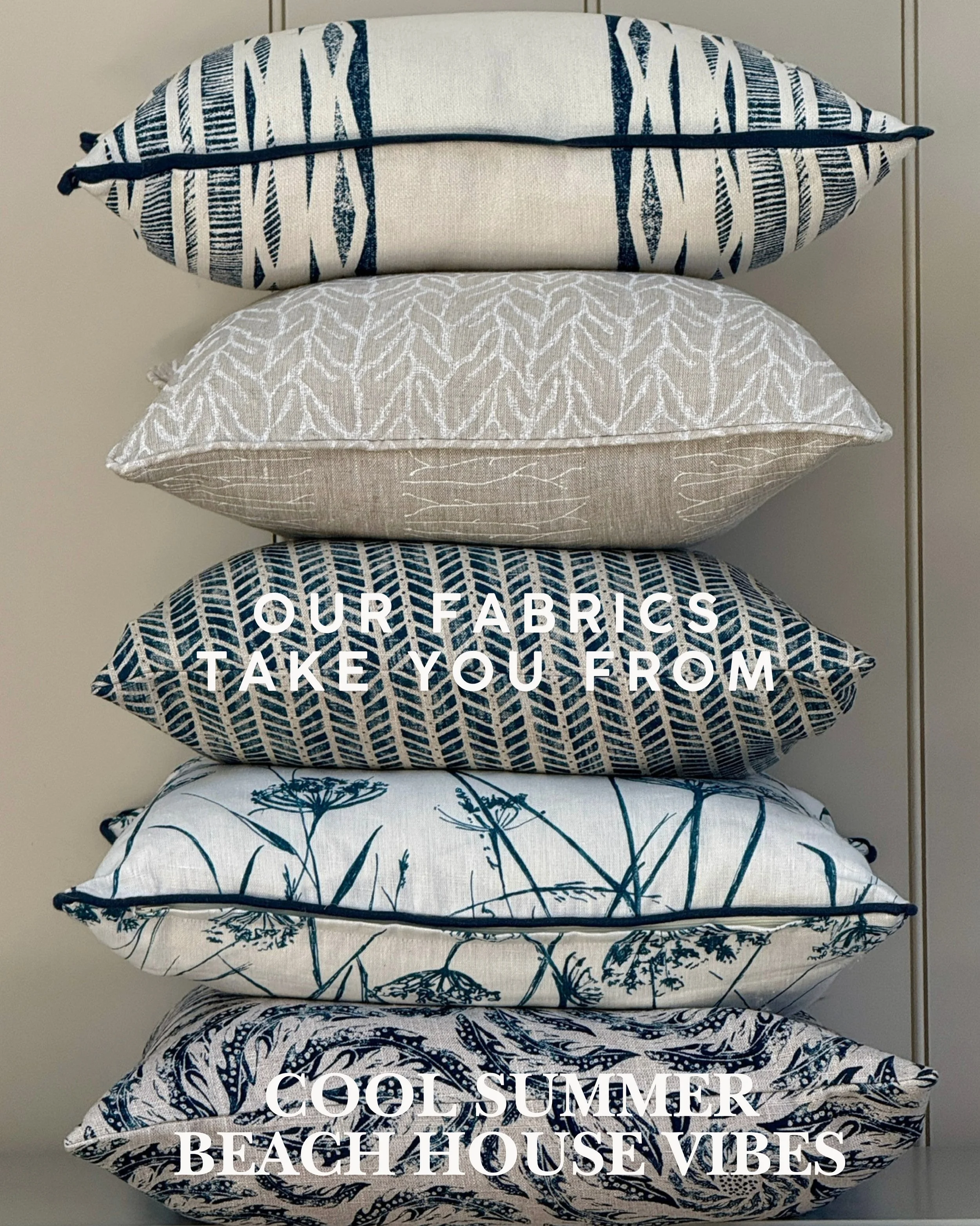Taking you through the seasons. 

For a post holiday browse, if you&rsquo;re thinking of a home spruce up, check out our collections of printed linen. 

Don&rsquo;t forget our 20% OFF CUSHIONS sale ends this weekend (discount code available to mailin