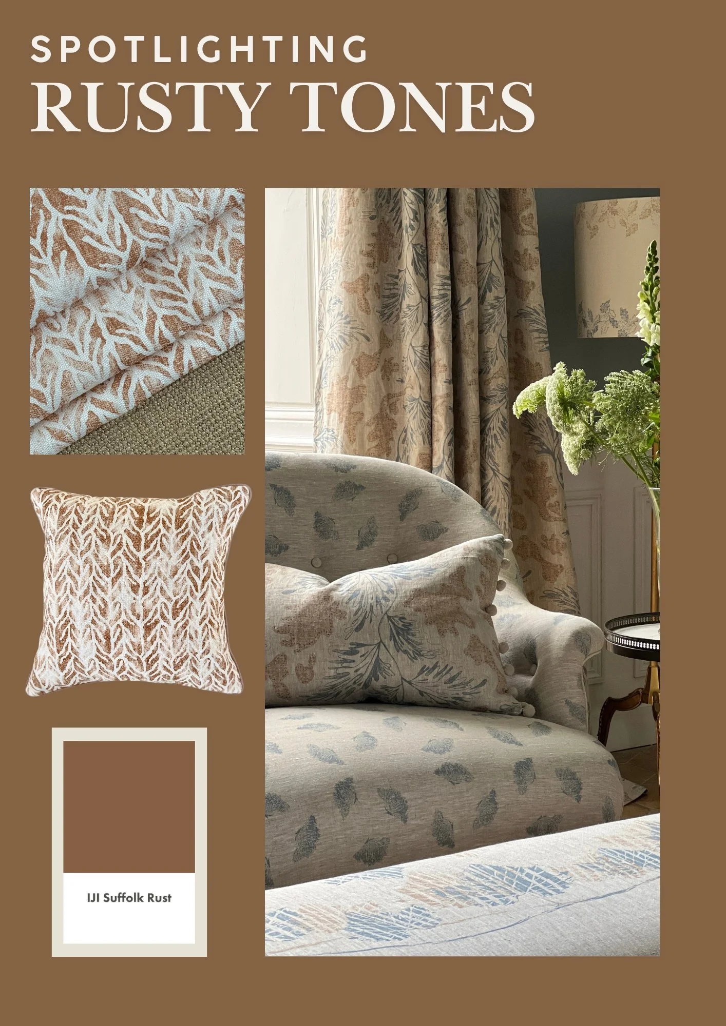 Spotlighting Rusty Tones for Early Autumn