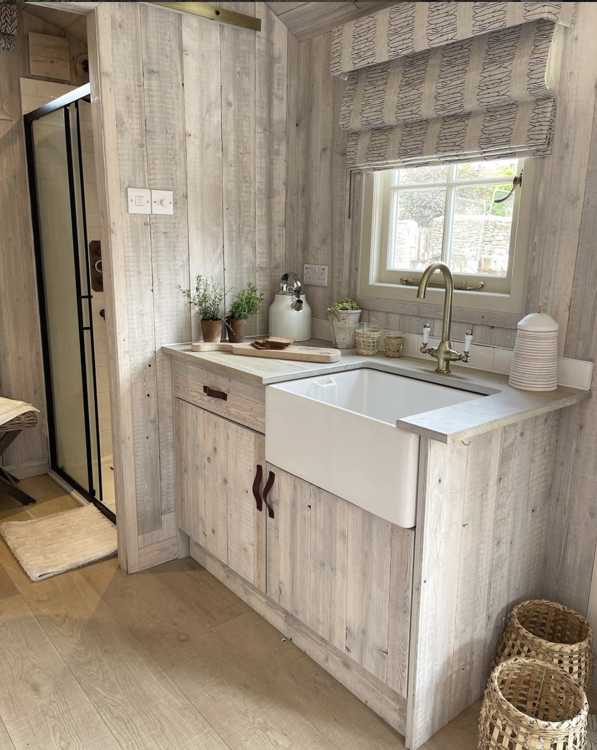 Twiggy Inky Sky Roman Blind by Osborn Interiors