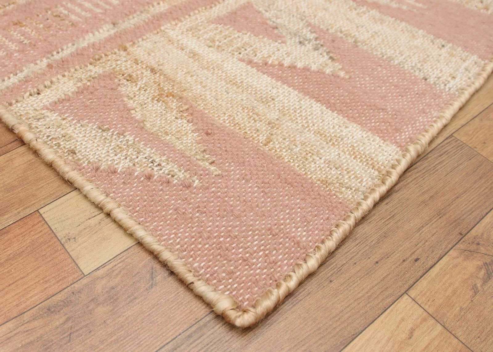 Ziggy Terracotta and Ochre Hand Woven Rug - Zoe Glencross