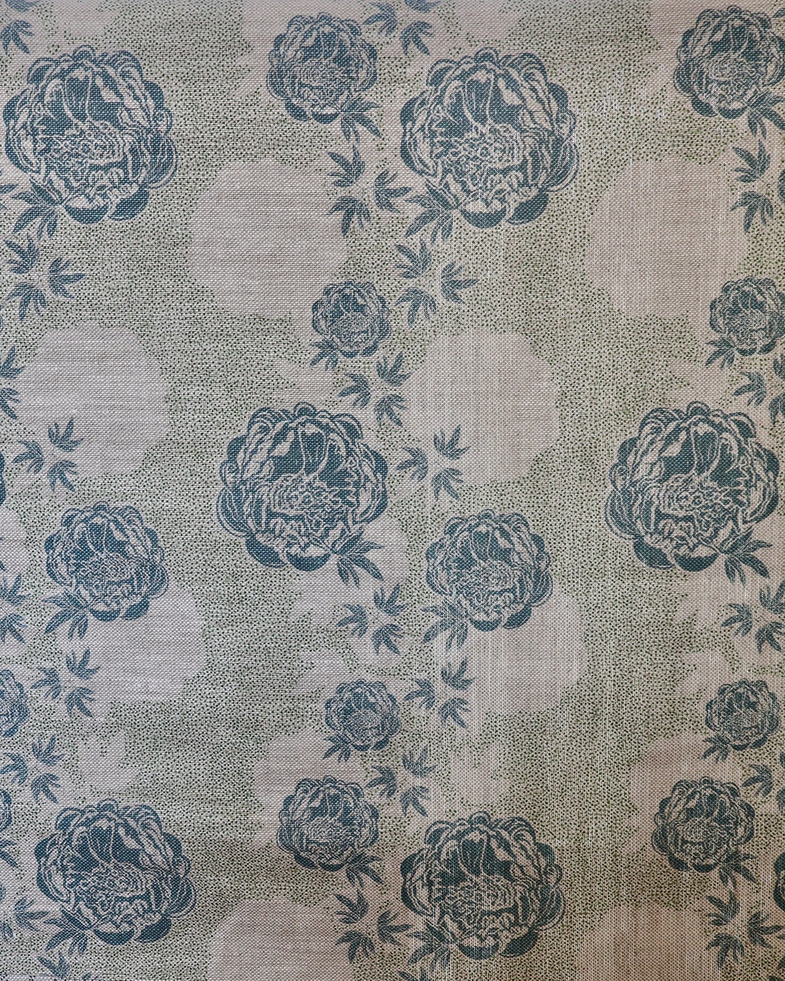 Peony Echo Lakes Blue & Samphire Green Fabric